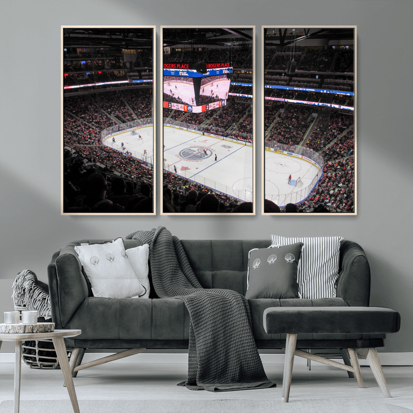 MGV-FC-48X32-3P - Rogers Place Edmonton Oilers Ice Hockey Stadium Wall Art, Rogers Place Edmonton Oilers Wall Art