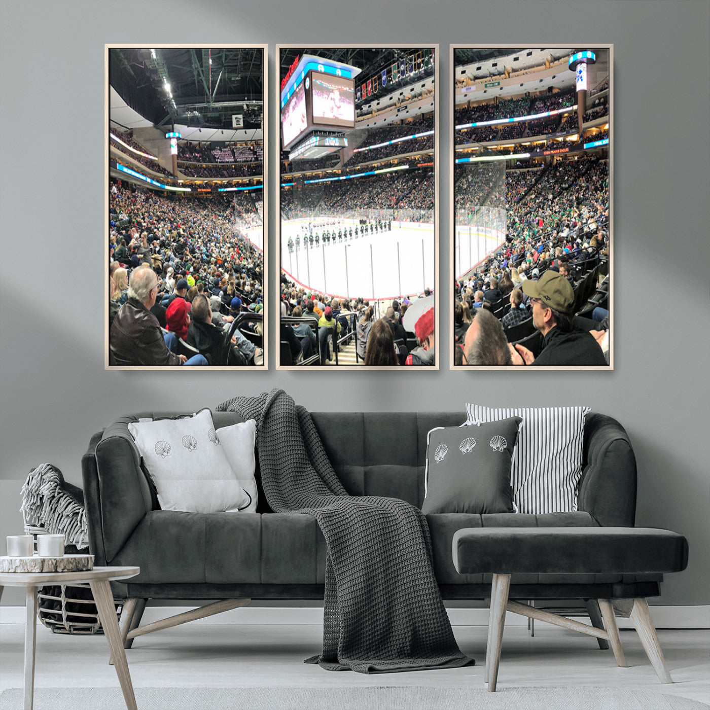 MGV-FC-48X32-3P - Xcel Energy Center St Paul Minnesota Wild Ice Hockey Stadium Canvas, Minnesota Wild Ice Hockey