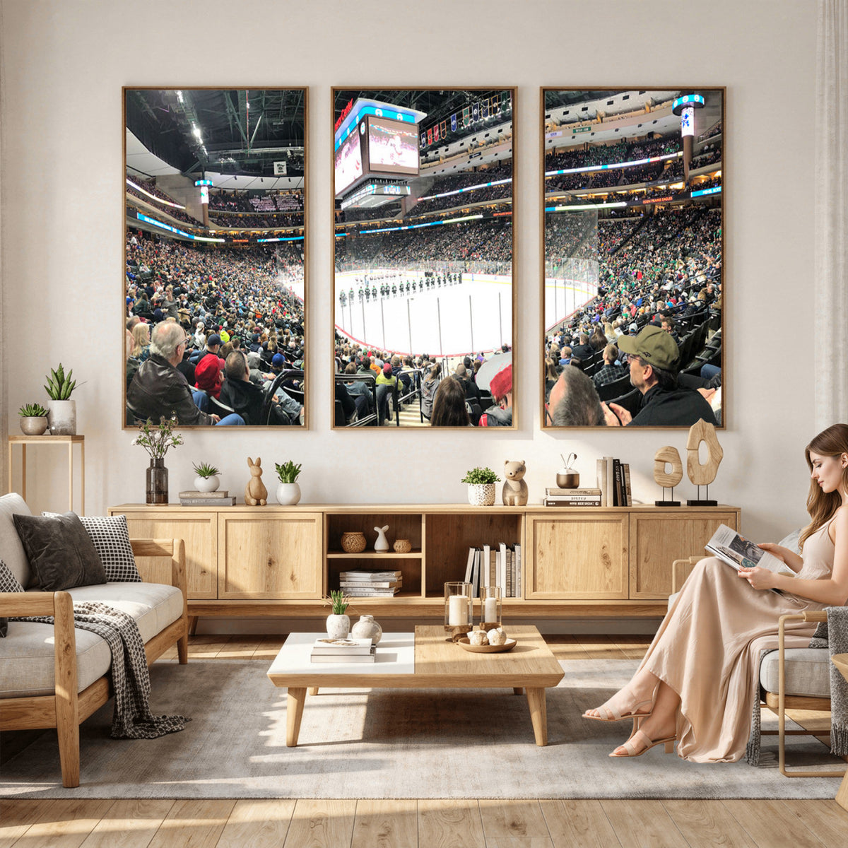 44414-MGV-CV-36X24 - Xcel Energy Center St Paul Minnesota Wild Ice Hockey Stadium