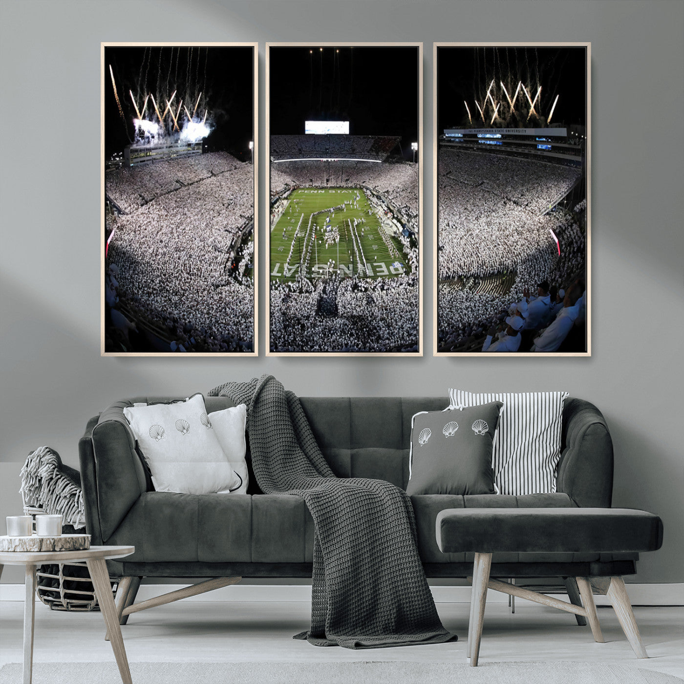 84537-MGV-CV-36X24-Penn State Beaver Stadium Canvas Wall Art - Nittany Lions Football Print