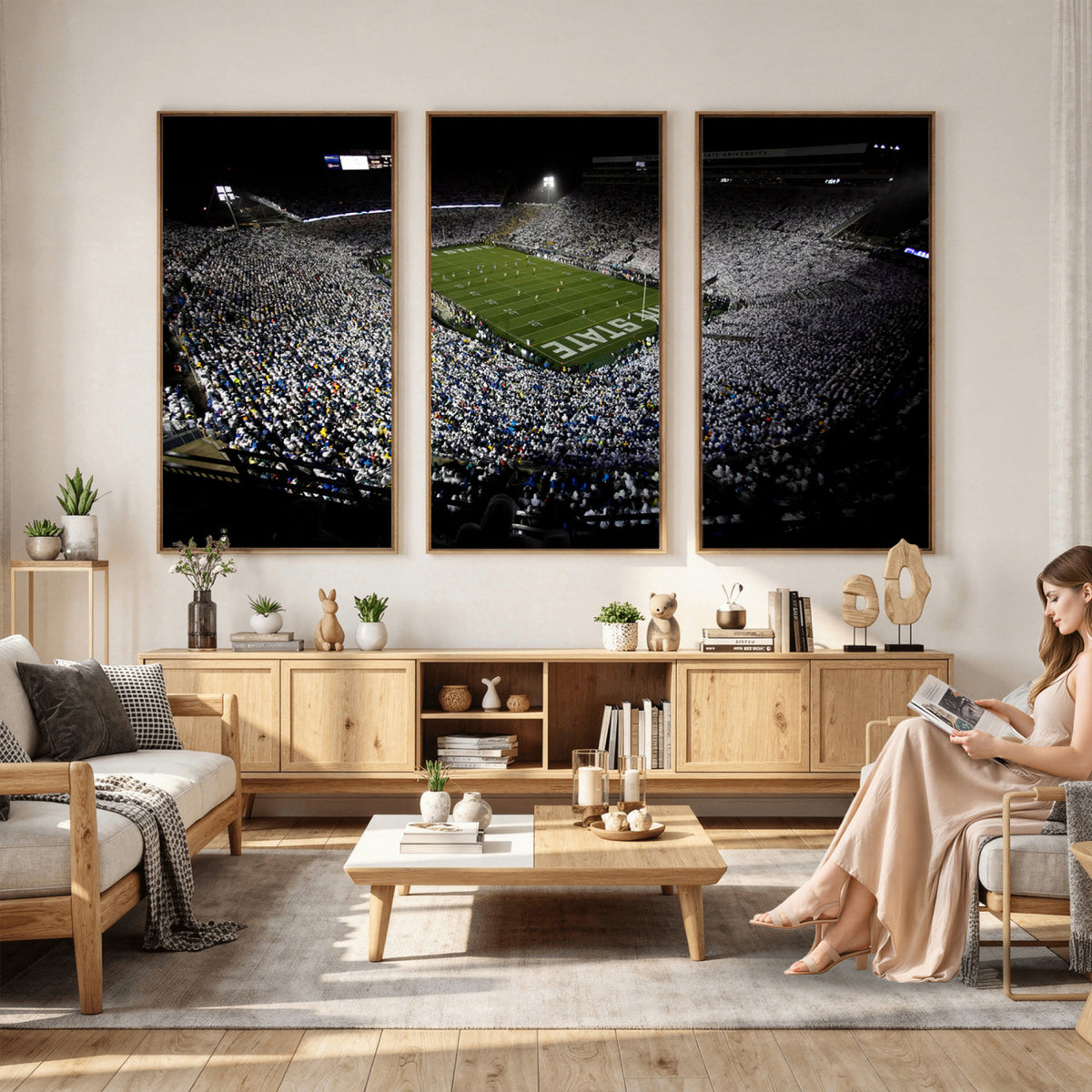 96825-MGV-CV-36X24 - Penn State Football Stadium Wall Art - Beaver Stadium Canvas Print