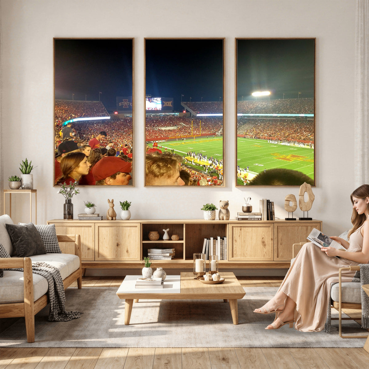 94319-MGV-CV-36X24 - Iowa State University Cyclones Art Print, Jack Trice Stadium Ames