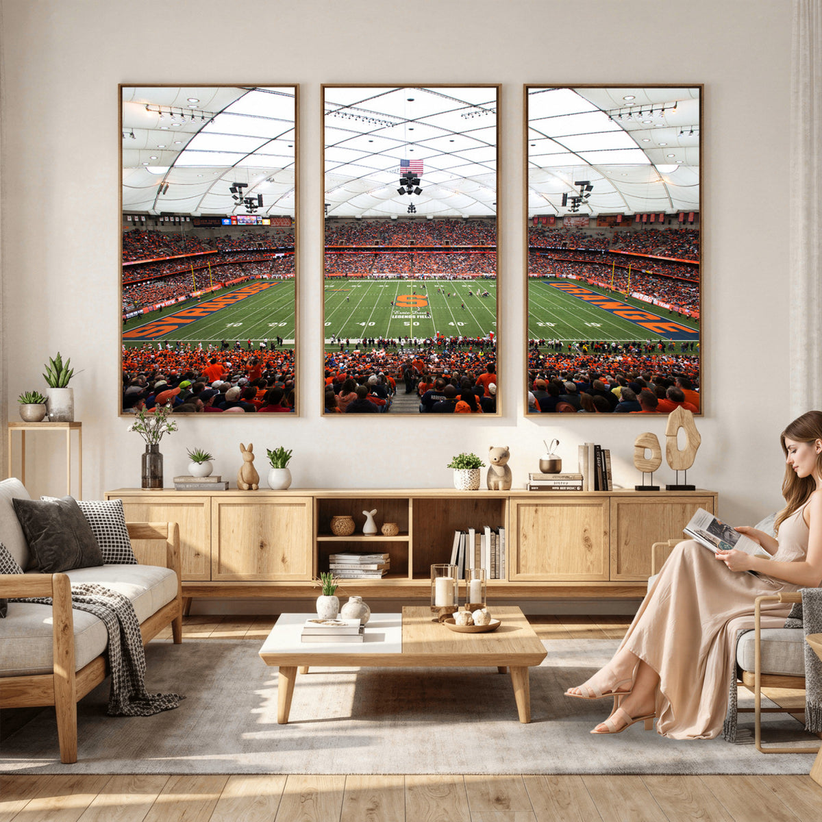 78104-MGV-CV-36X24 - Syracuse University Orange Football Team Print, Syracuse