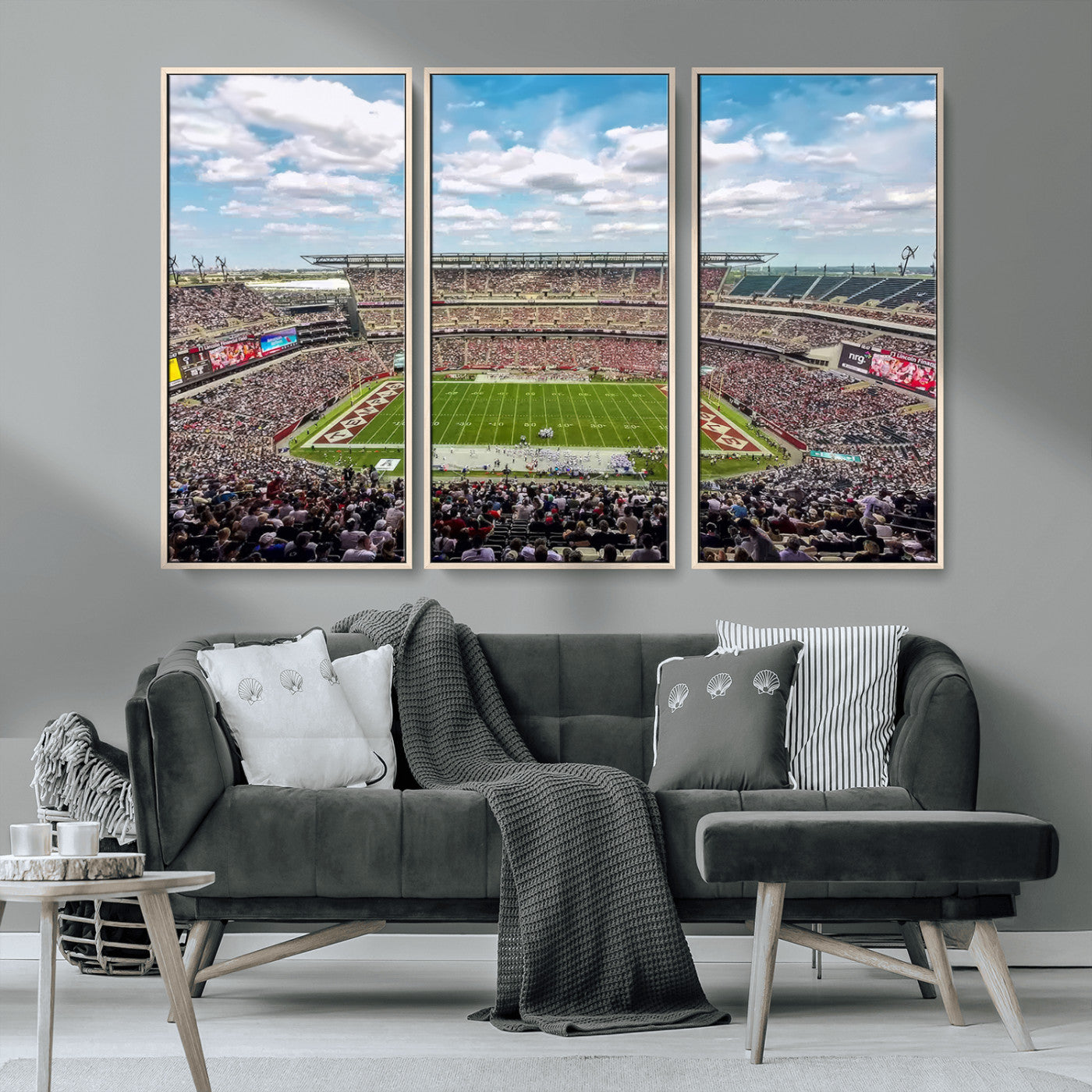 MGV-FC-48X32-3P - The Temple University Owls Athletics Team Print - Philadelphia Lincoln Financial Field Stadium Wall