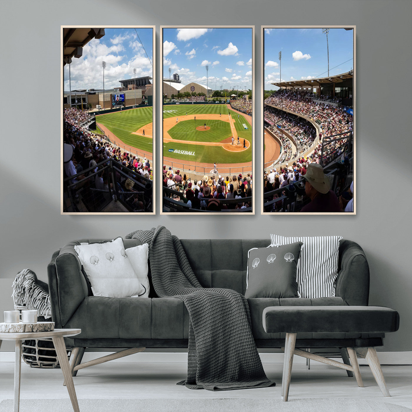 MGV-FC-48X32-3P - The Texas A&M University Aggies Athletics Team Print - College Station Kyle Field Wall Art Canvas