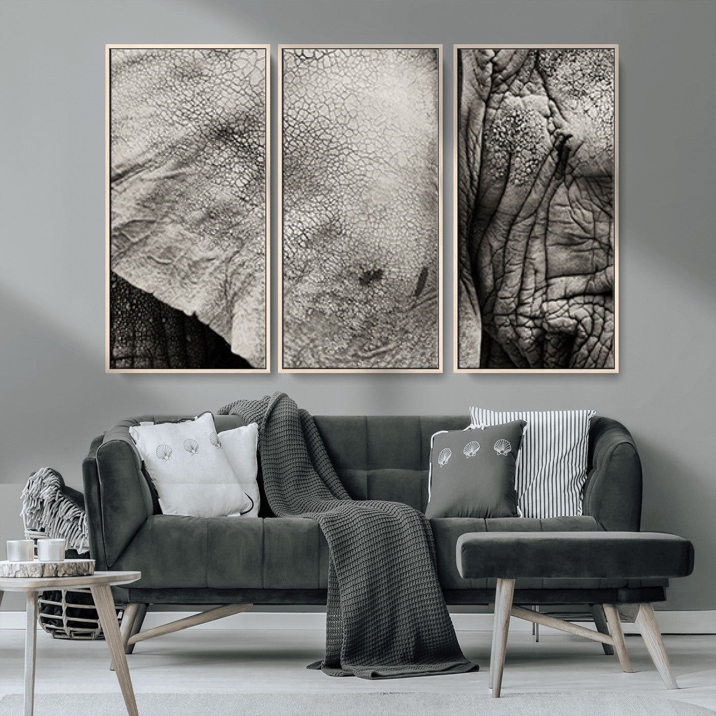 MGV-FC-48X32-3P - Elephant Wall Art Canvas Print