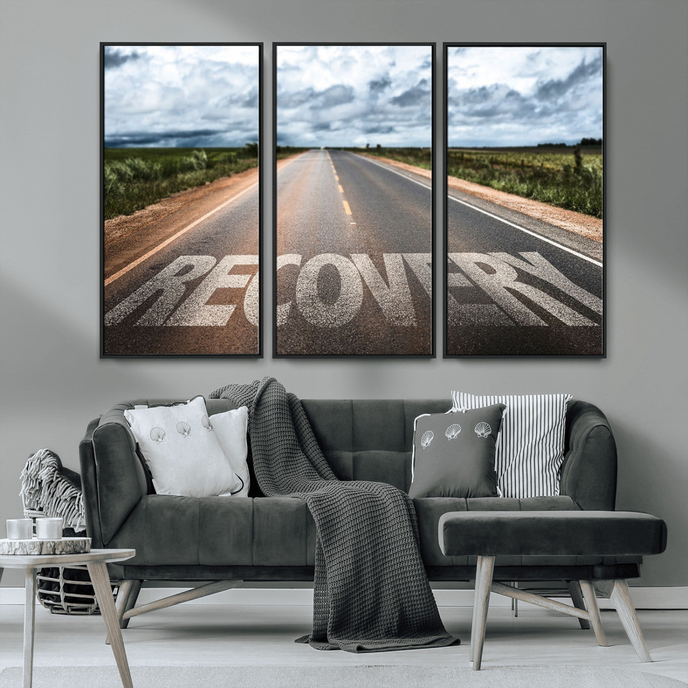 MGV-FC-48X32-3P - Recovery Road Wall Art Canvas Print