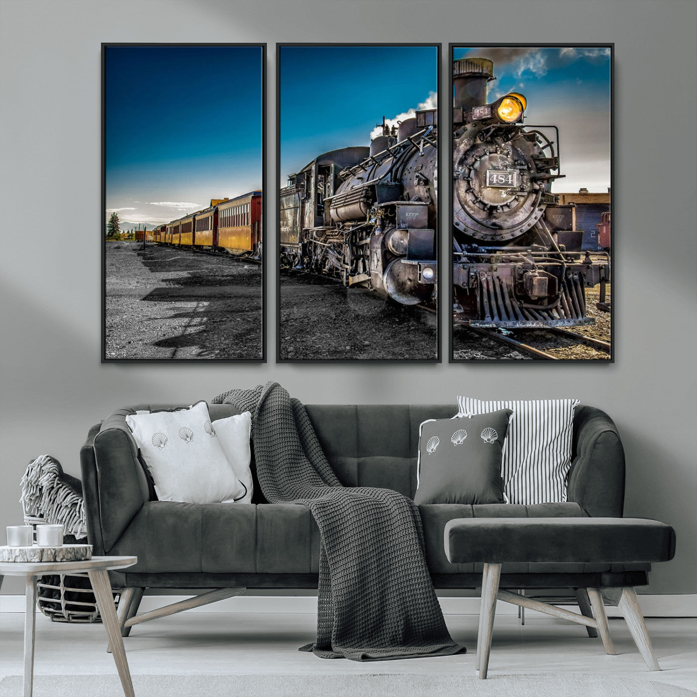 MGV-FC-48X32-3P - Train Wall Art Canvas Print