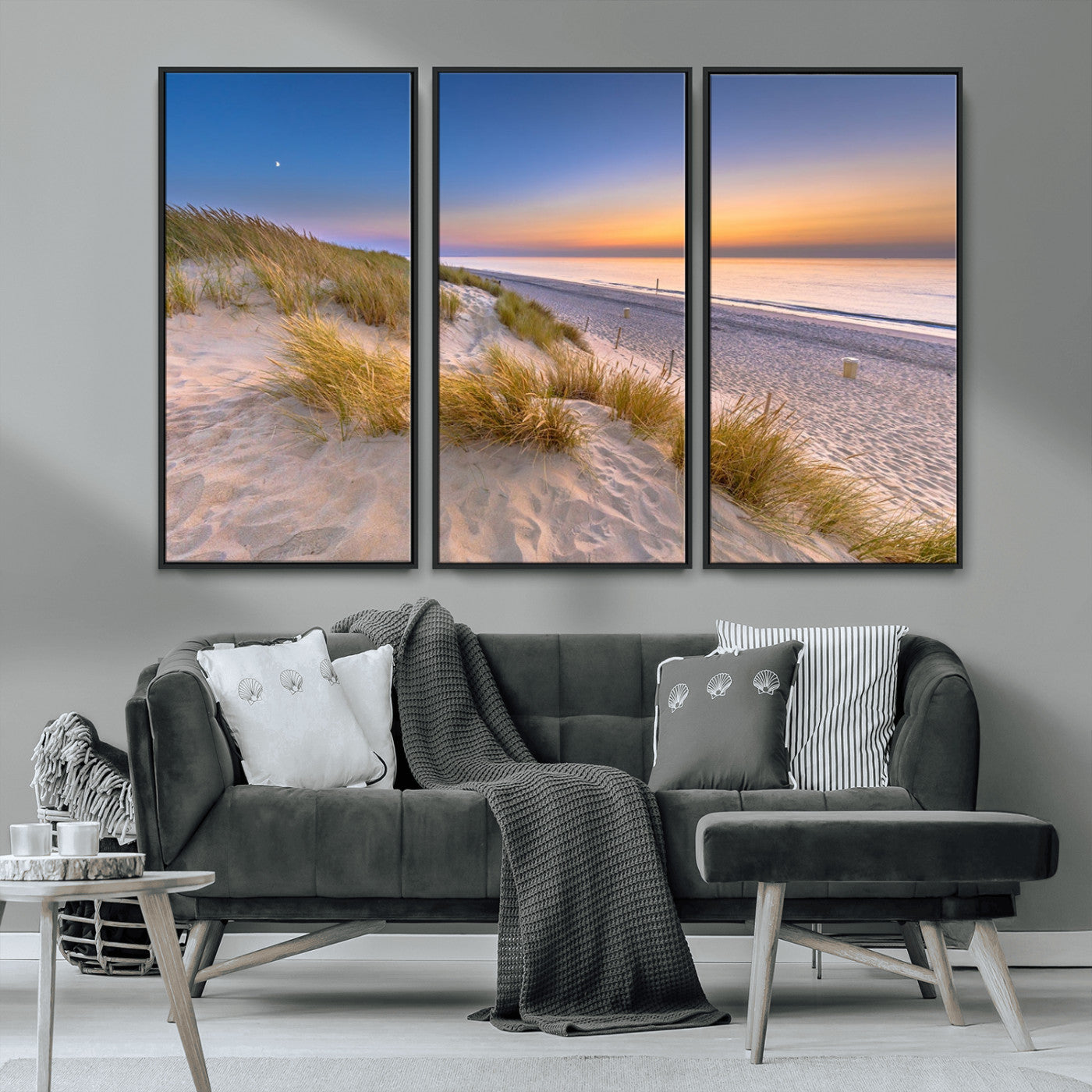 -Sunrise On The Beach Wall Art Canvas Print