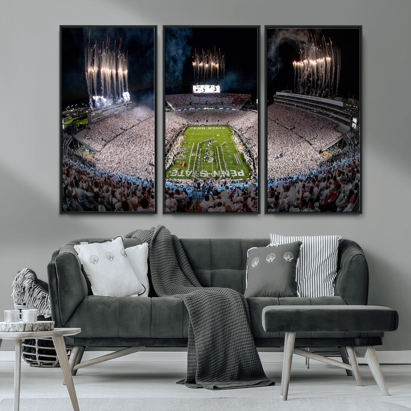 MGV-FC-48X32-3P - Penn Stadium Football Wall Art Canvas Print, Pennsylvania University Football Stadium