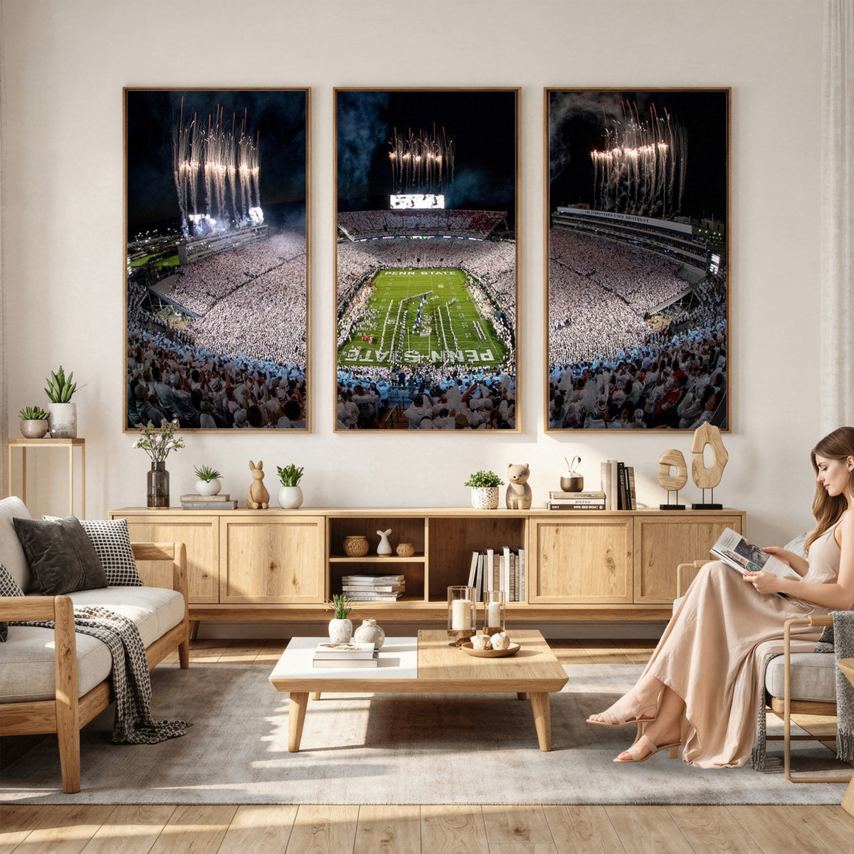 11391-MGV-CV-36X24 - Penn State Football Wall Art Canvas Print