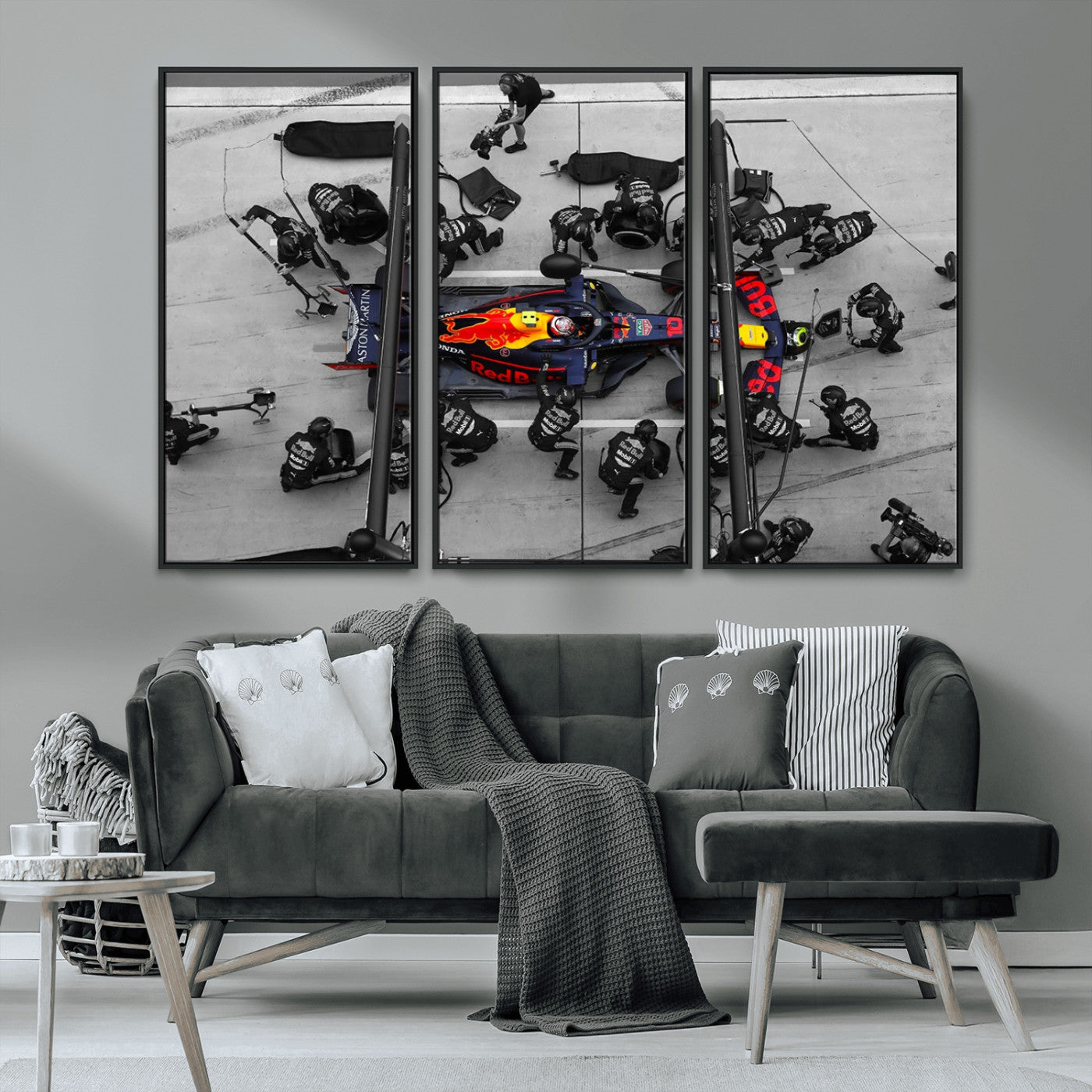 MGV-FC-48X32-3P - RedBull Formula 1 Canvas Wall Art Print