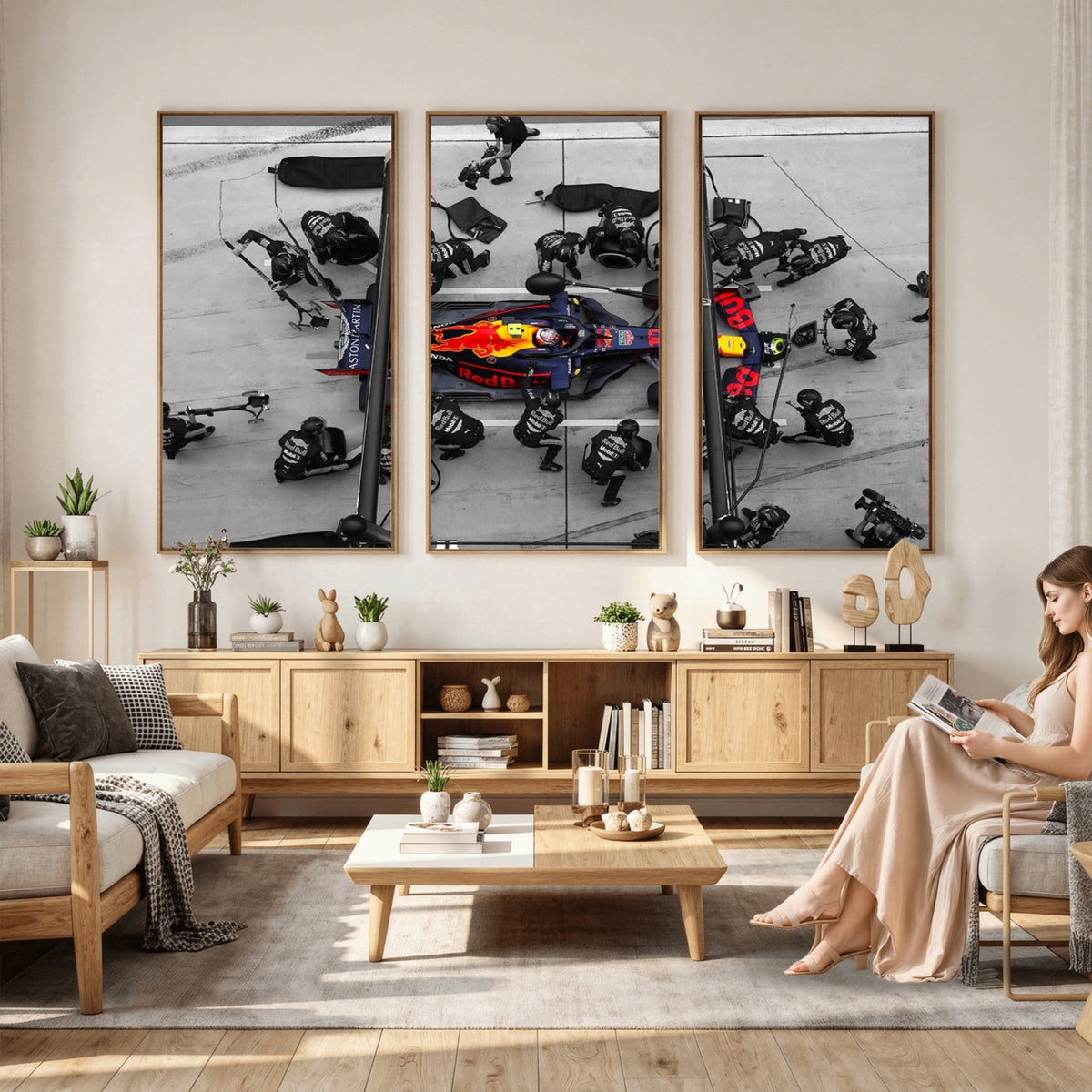 RedBull-MGV-CV-36X24 - Red Bull Formula 1 Canvas Wall Art Print