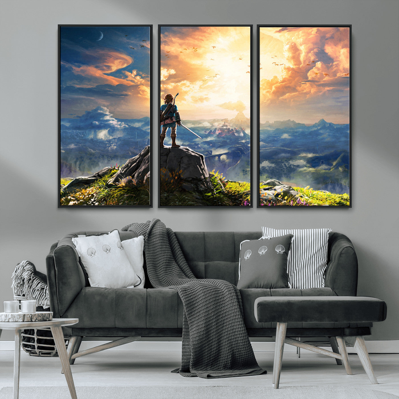 MGV-FC-48X32-3P - Legend of Zelda Breath of the Wild Game Wall Art Canvas, Legend of Zelda Canvas Print