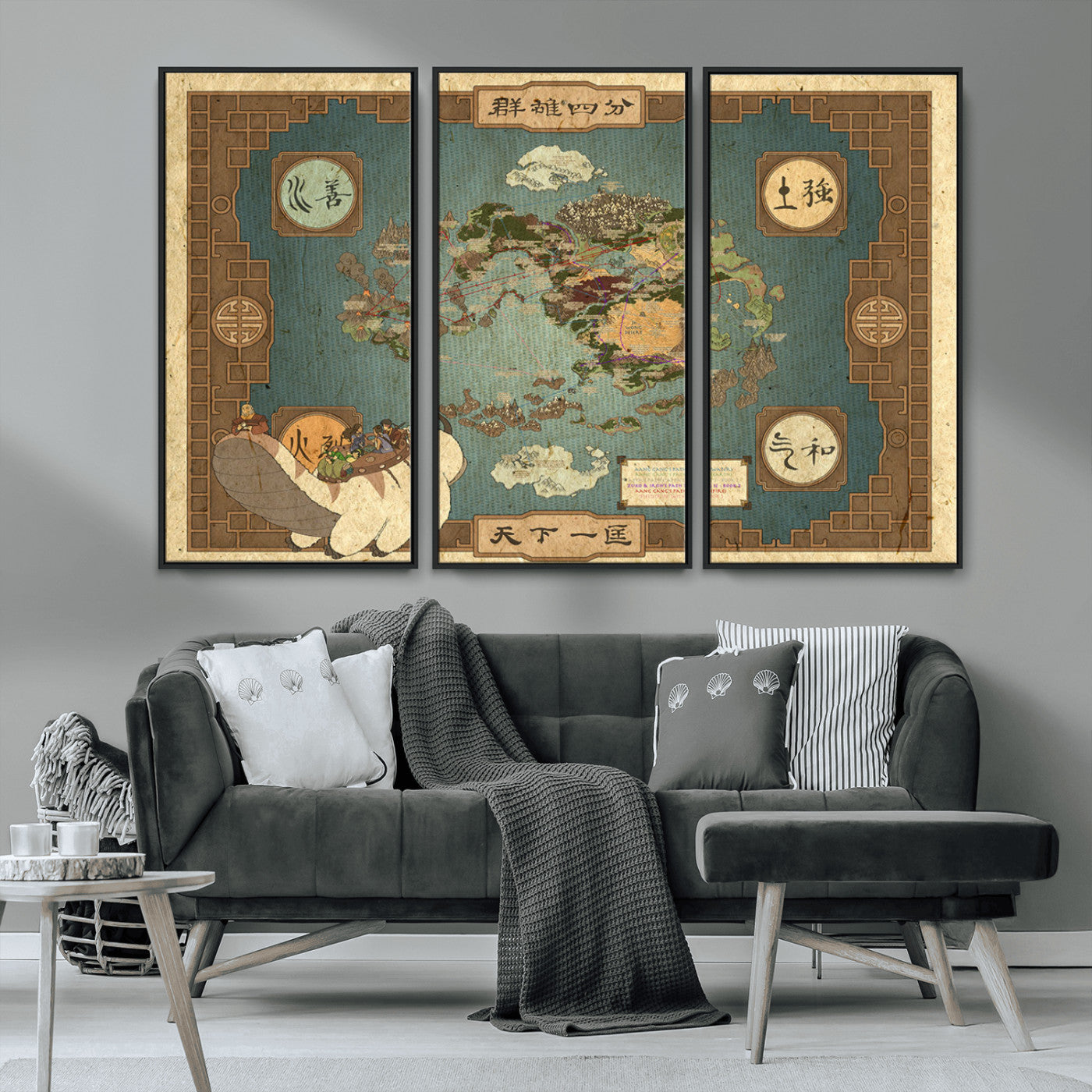 MGV-FC-48X32-3P - Push Pin World Map Canvas Print – Framed Wall Art for Couples to Track Their Travels – Anniversary