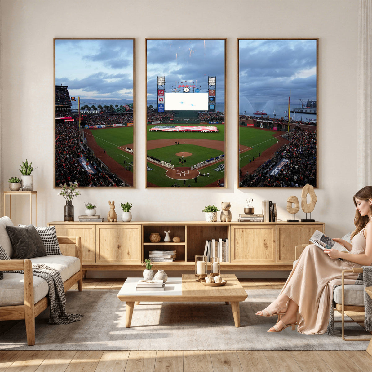 44631-MGV-CV-36X24 - Oracle Park San Francisco Giants Wall Art | Oracle Park Stadium Canvas Print