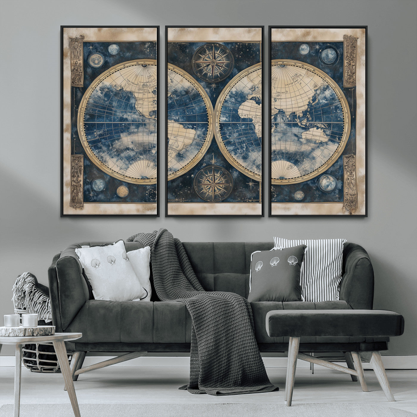 MGV-FC-48X32-3P - World Map Canvas Print