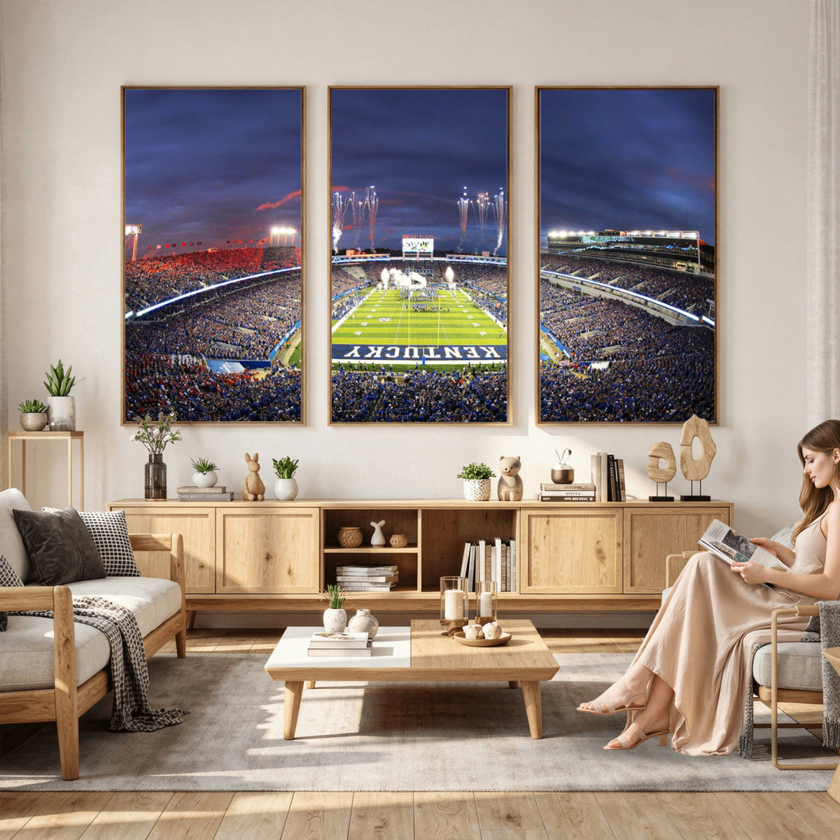 26008-MGV-CV-36X24 - Kroger Field Canvas Wall Art, Kentucky Stadium Wall Art