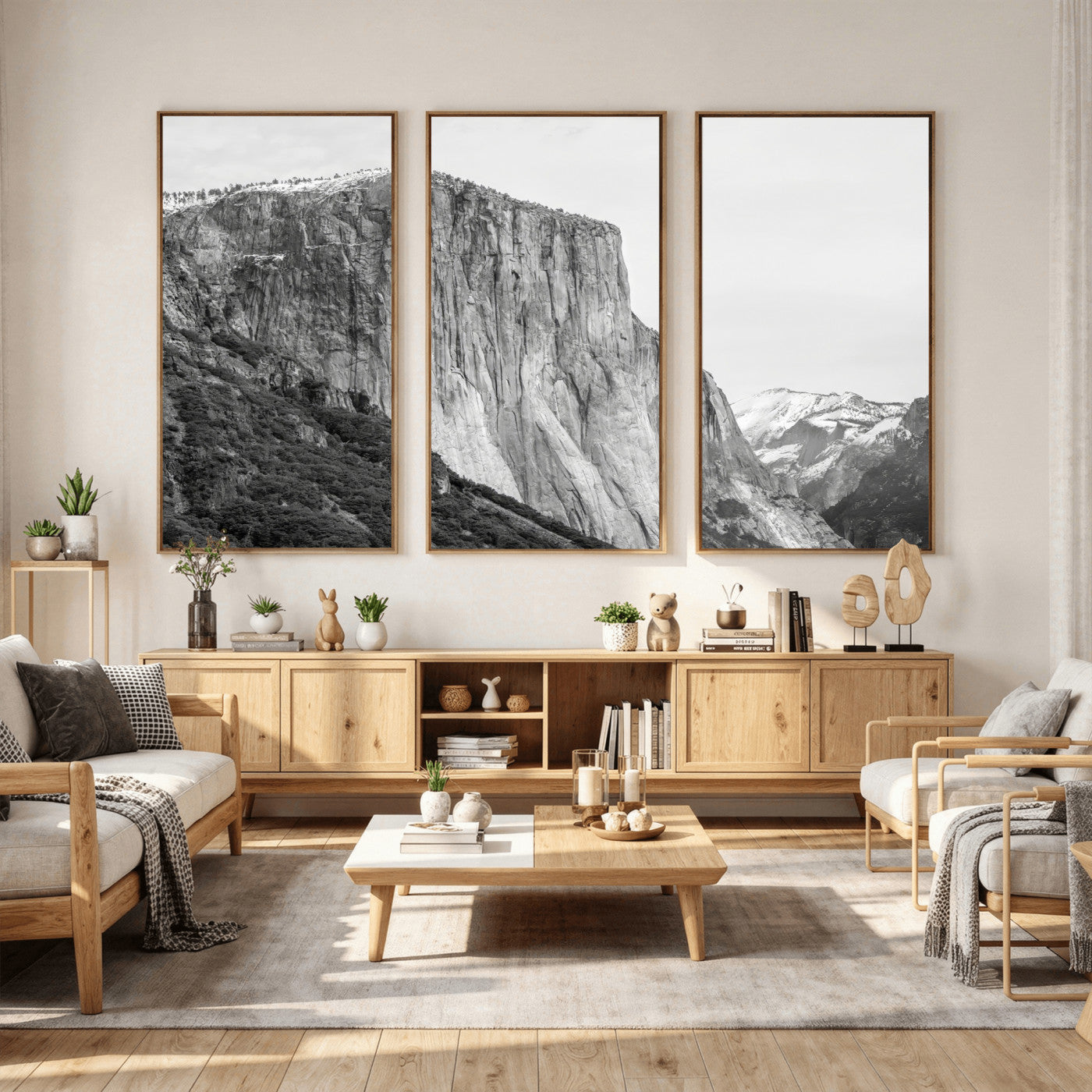 39393420-MGV-CV-36X24 - El Capitan Yosemite Mountain Wall Art – Yosemite Cliff Canvas Print, Rugged Terrain and Timeless Wilderness Decor for Office, Living Room or Cabin