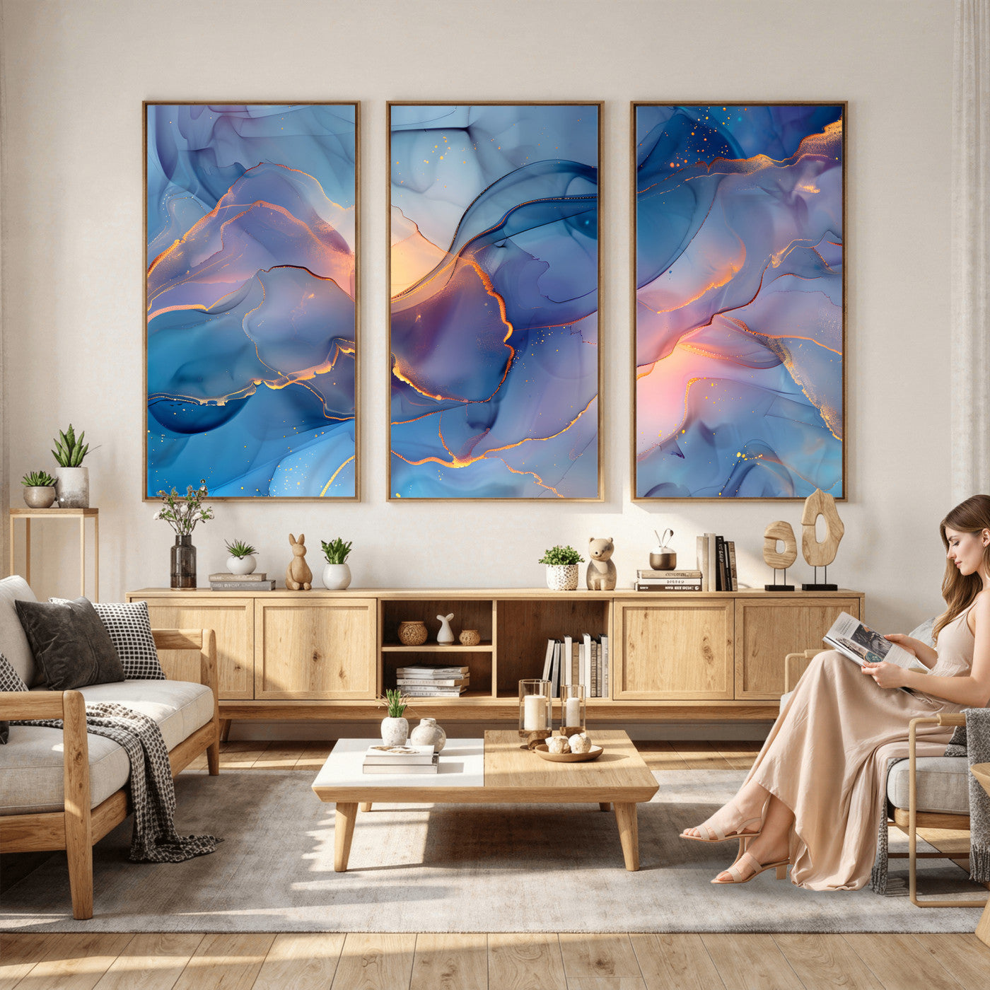 13710509-MGV-CV-36X24 - Colorful Abstract Canvas Wall Art Print, Vibrant Popup Color Art Print