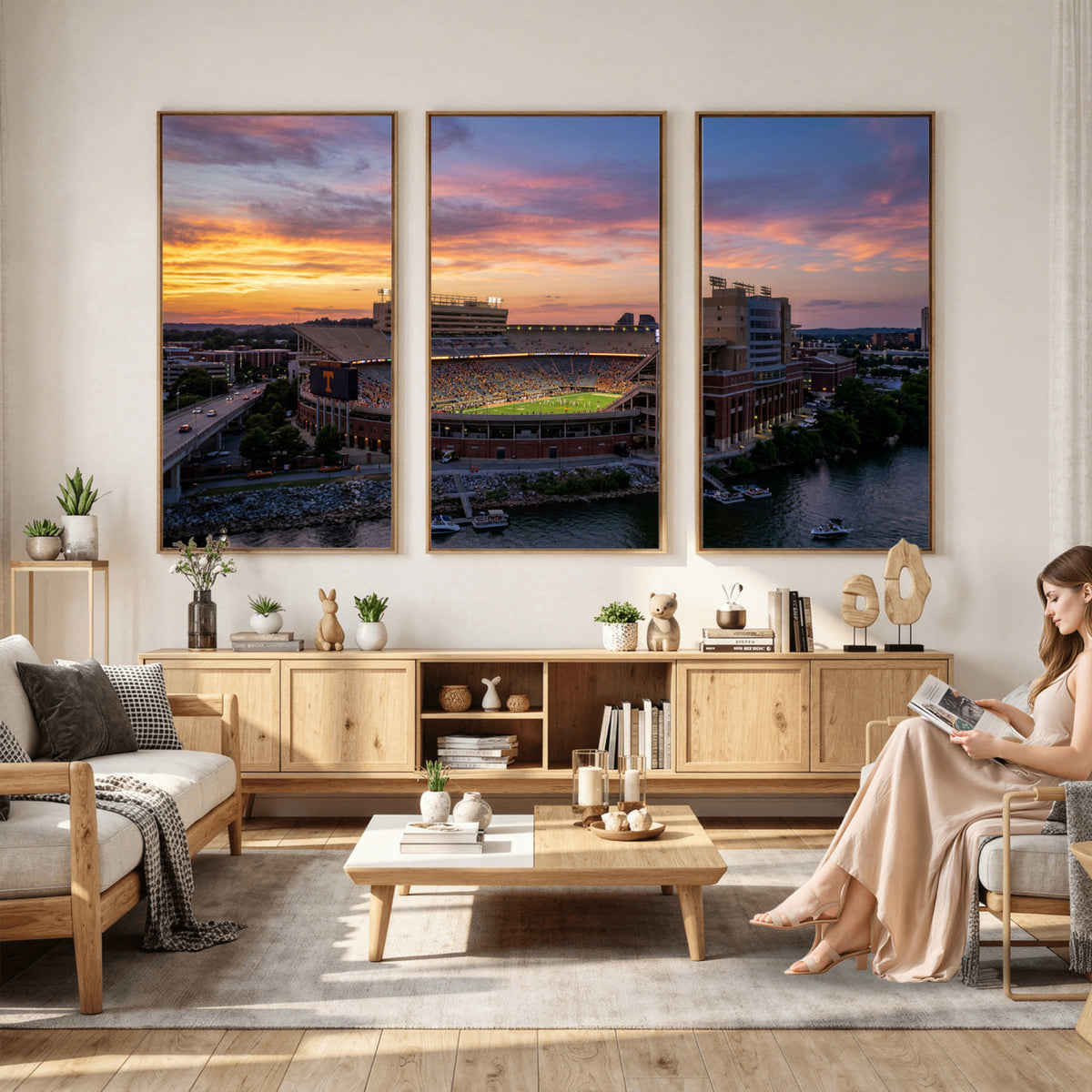 61093642-MGV-CV-36X24 - Stadium Wall Art Canvas Print