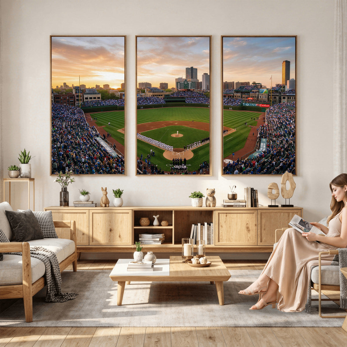 76885212-MGV-CV-36X24 - Stadium Wall Art Canvas Print