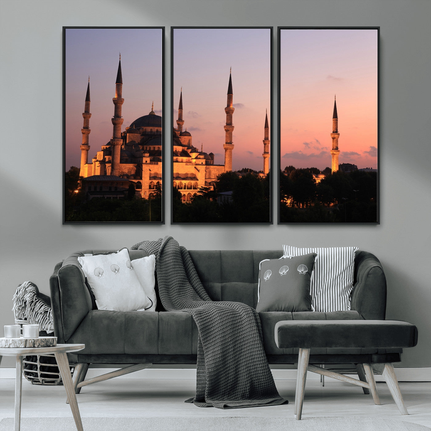 MGV-FC-48X32-3P - Wall Art Turkey Istanbul Skyline Canvas Print