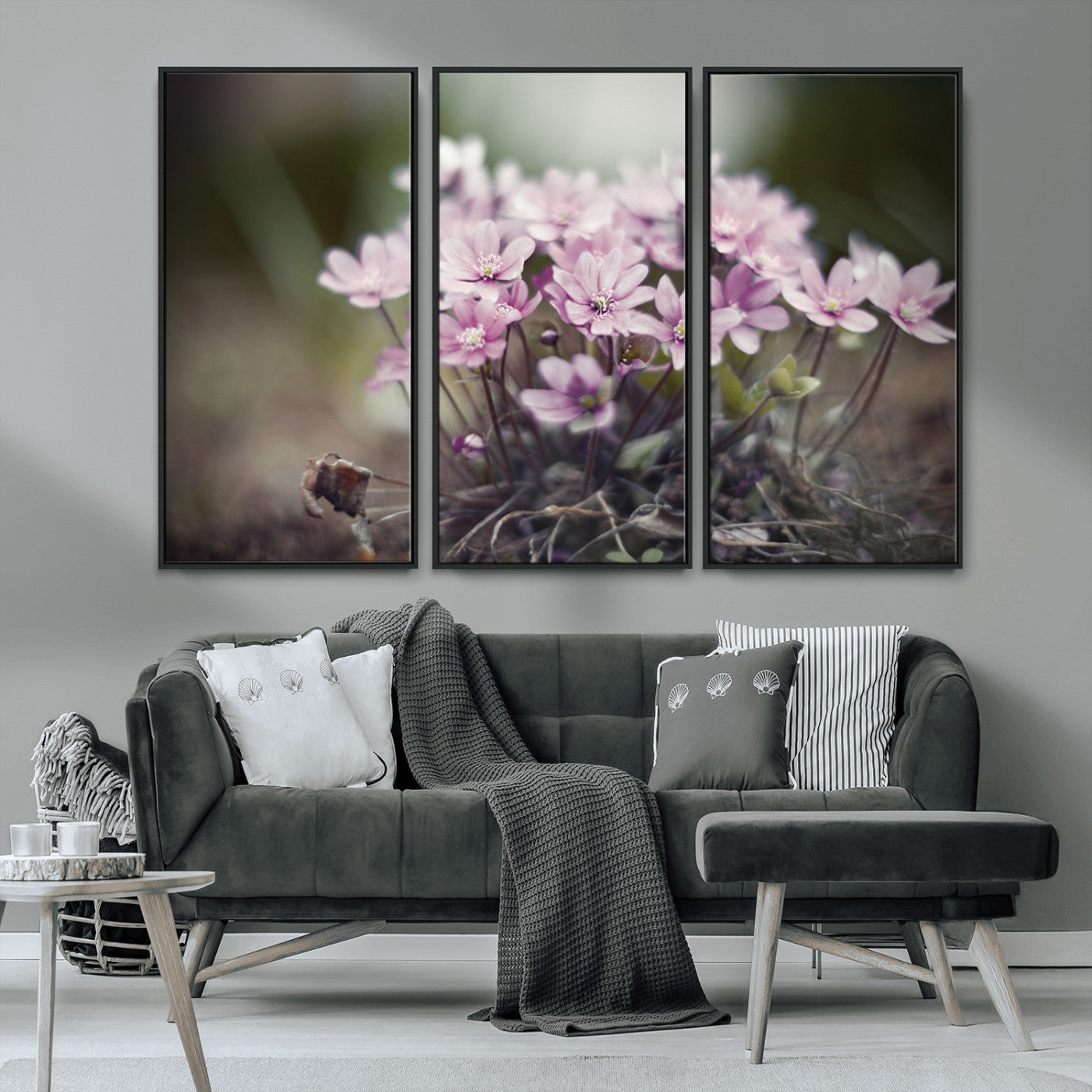 MGV-FC-48X32-3P - Pink Wild Flower Canvas Print