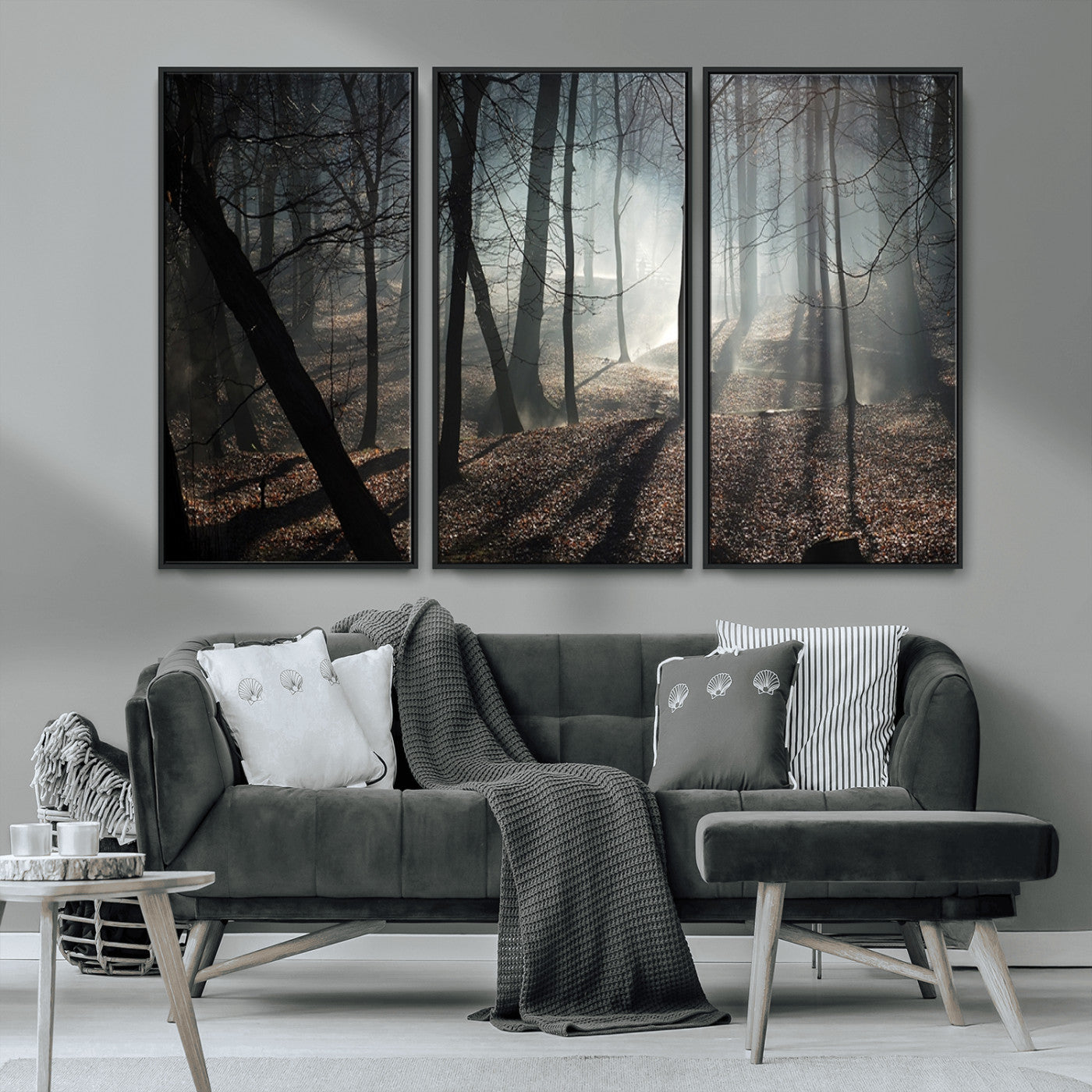 MGV-FC-48X32-3P - Dark Family and Tree Wall Art Canvas Print