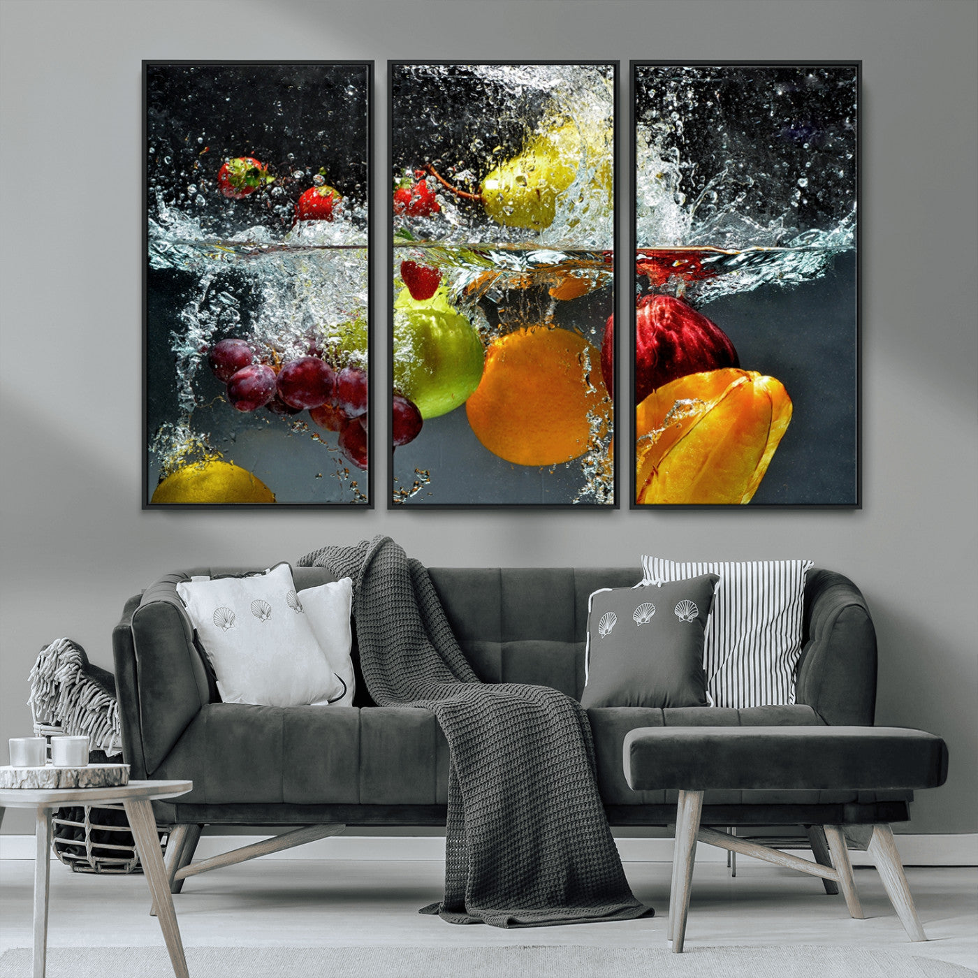 MGV-FC-48X32-3P - Kithen Vegetables World Wall Art Canvas Print