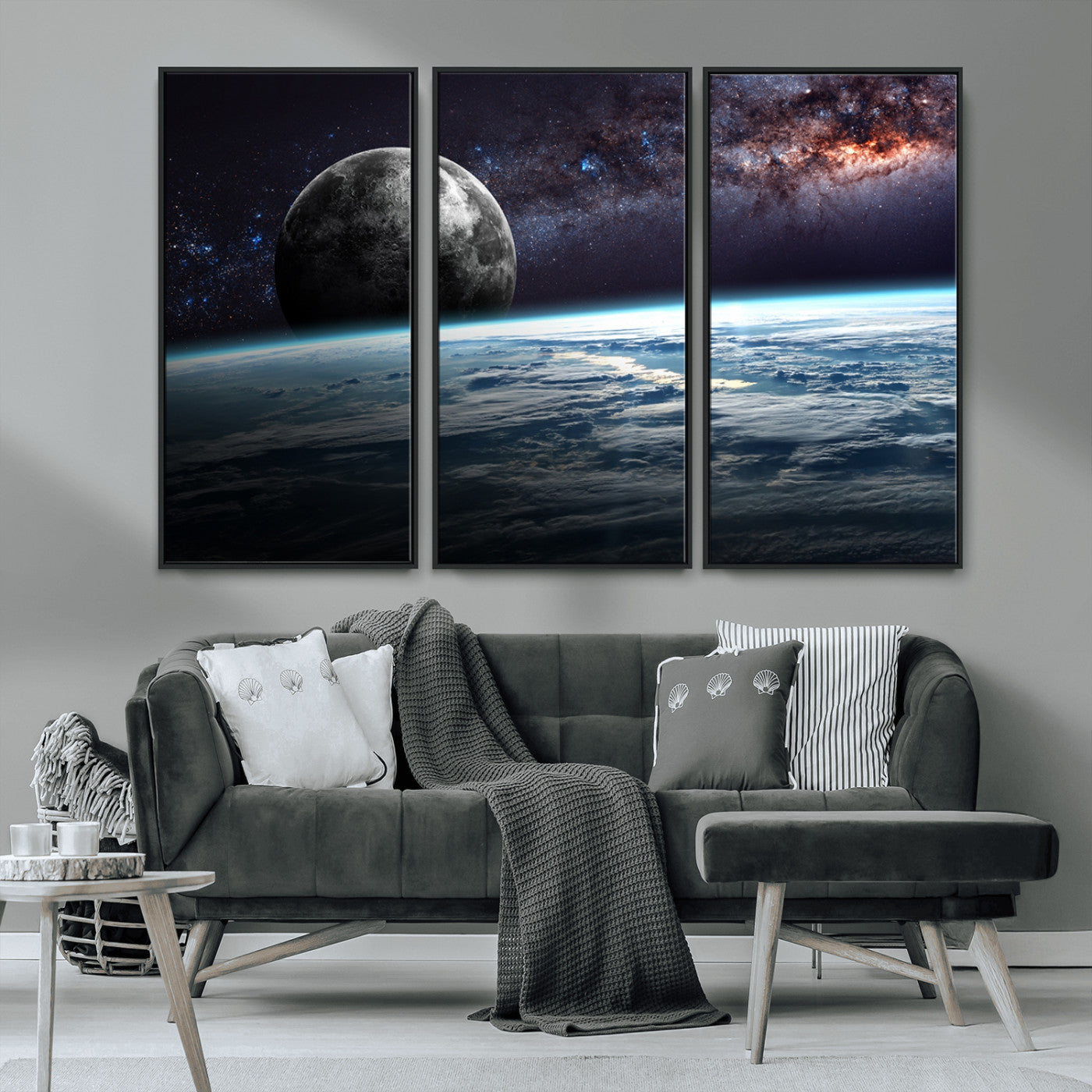MGV-FC-48X32-3P - Space and Planet Canvas Print