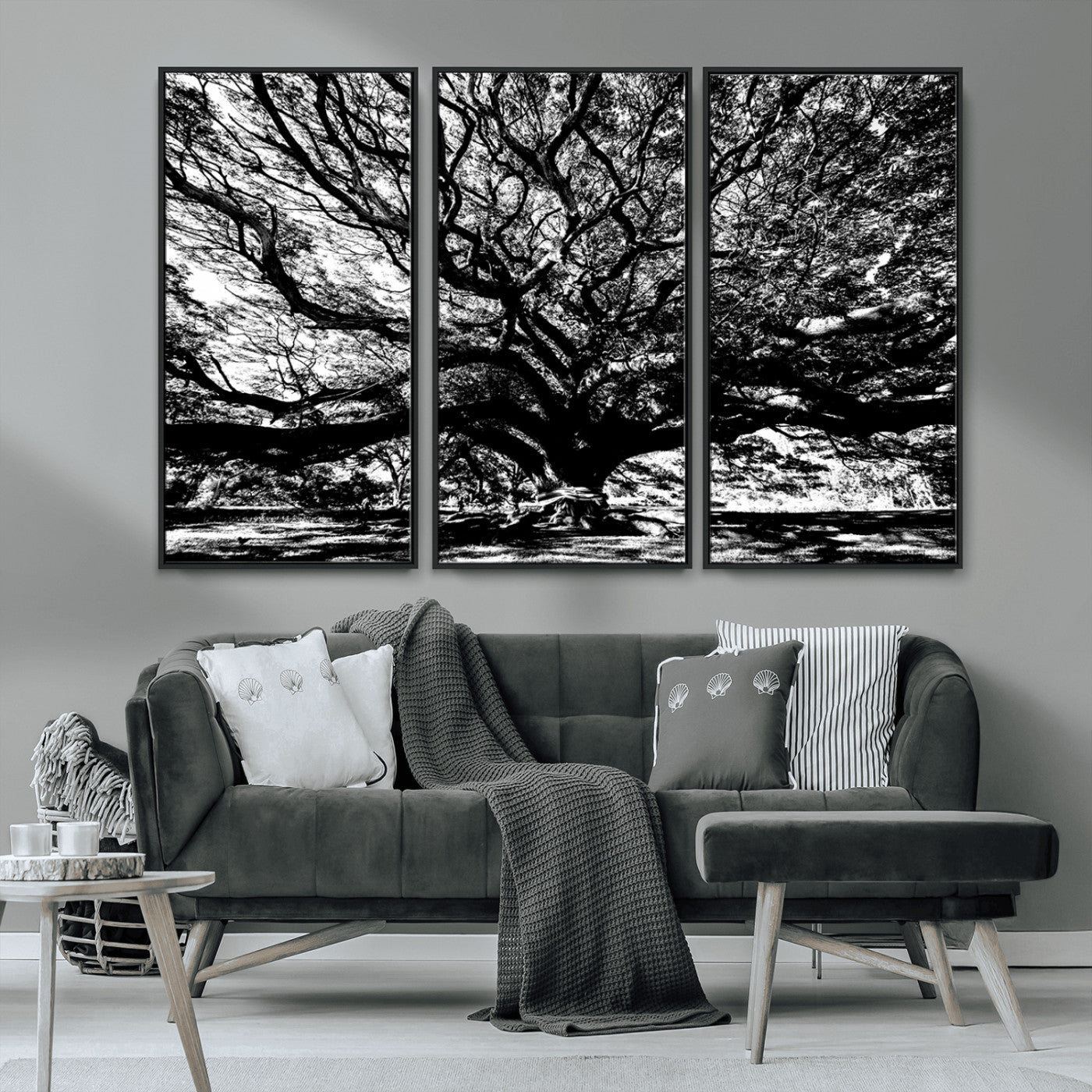 MGV-FC-48X32-3P - Mighty Angel Oak Wall Art | Angel Oak Tree Art Print