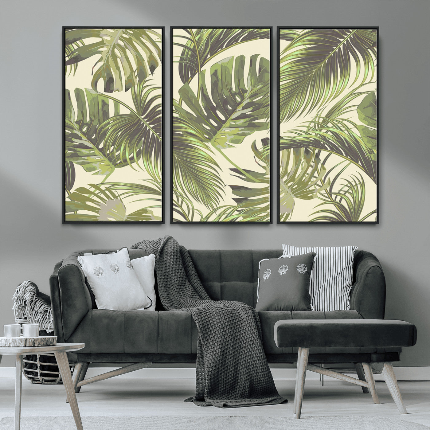 MGV-FC-48X32-3P - Palm Leaves Canvas Print