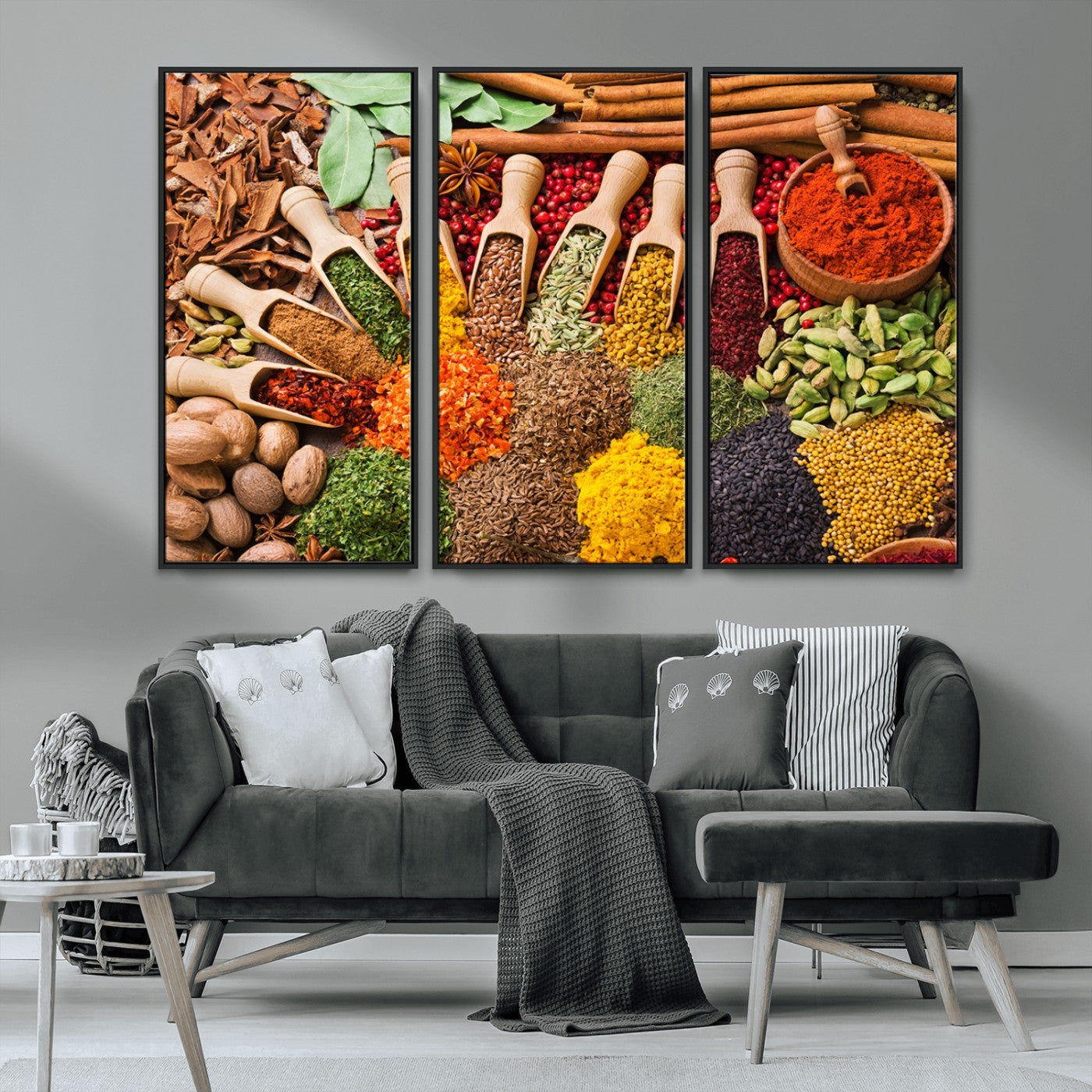 MGV-FC-48X32-3P - Spices Kitchen Wall Art Canvas Print