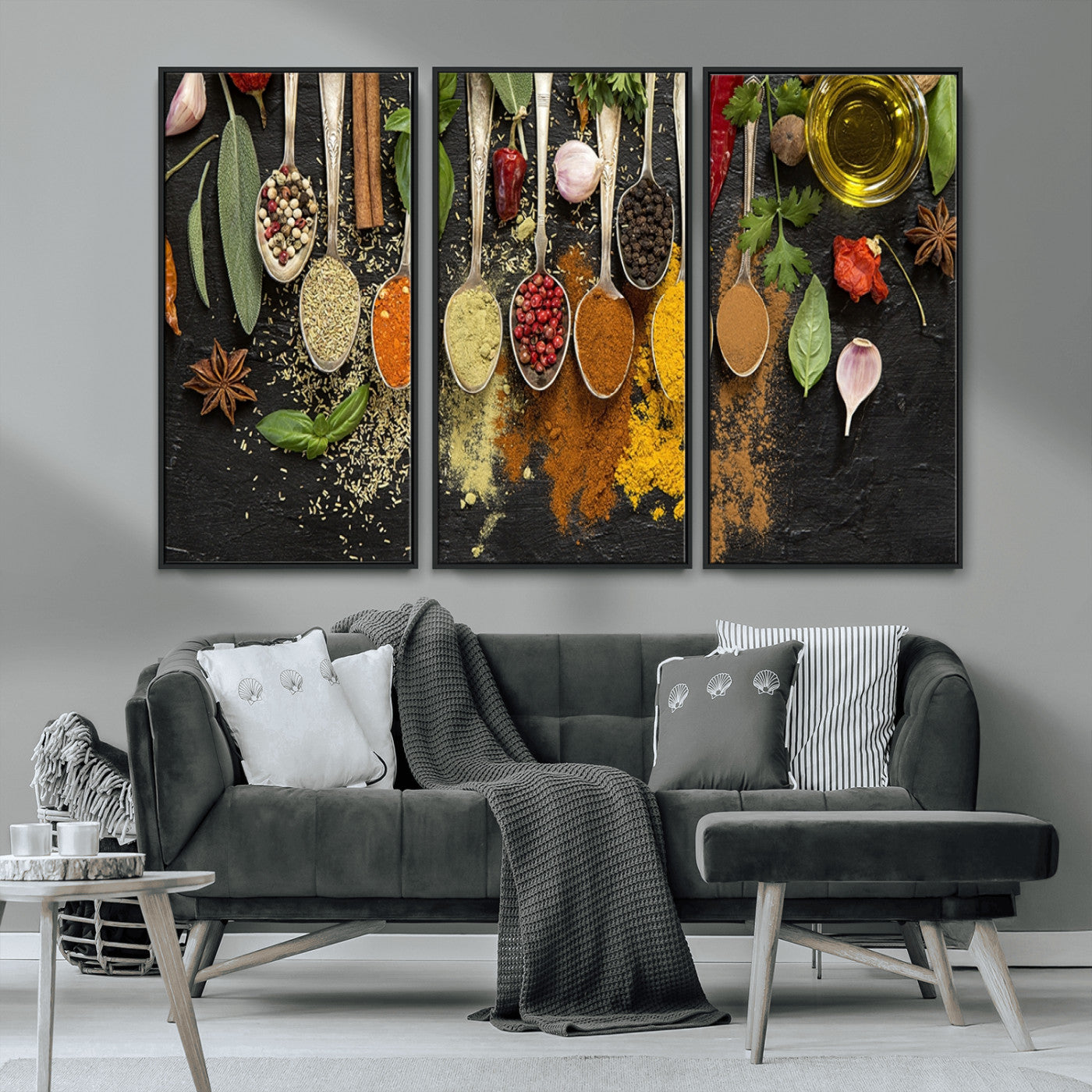 MGV-FC-48X32-3P - Kitchen Spice Wall Art Canvas Print