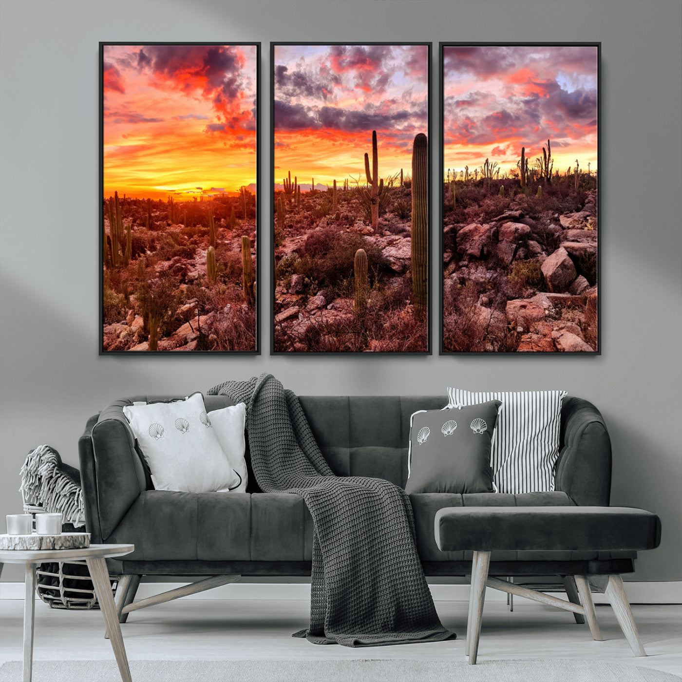 MGV-FC-48X32-3P - Arizona Desert Print, Western Cowboy Wall Art Print
