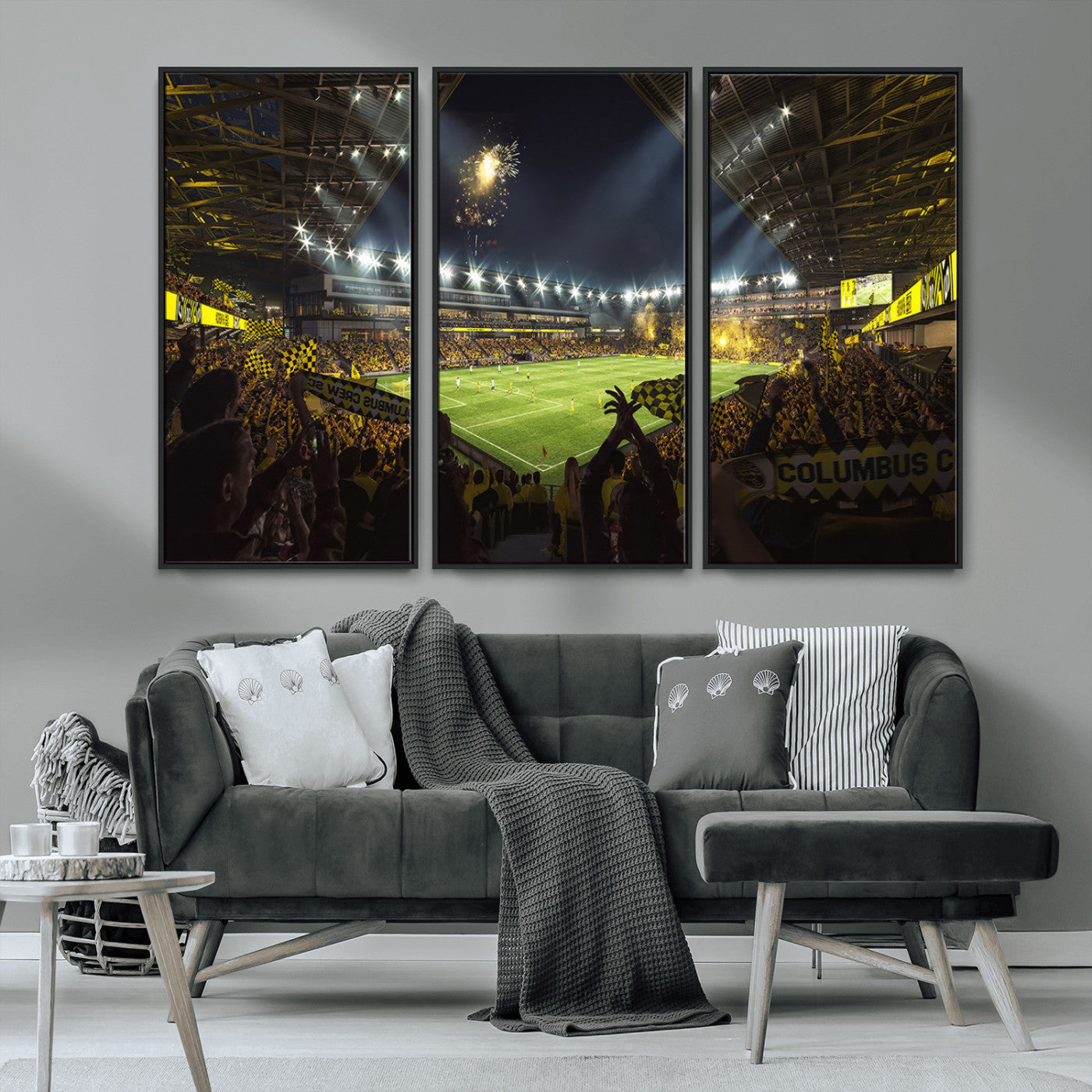 MGV-FC-48X32-3P - Columbus Crew Soccer Team Print - Columbus Crew Stadium Wall Art Canvas Print