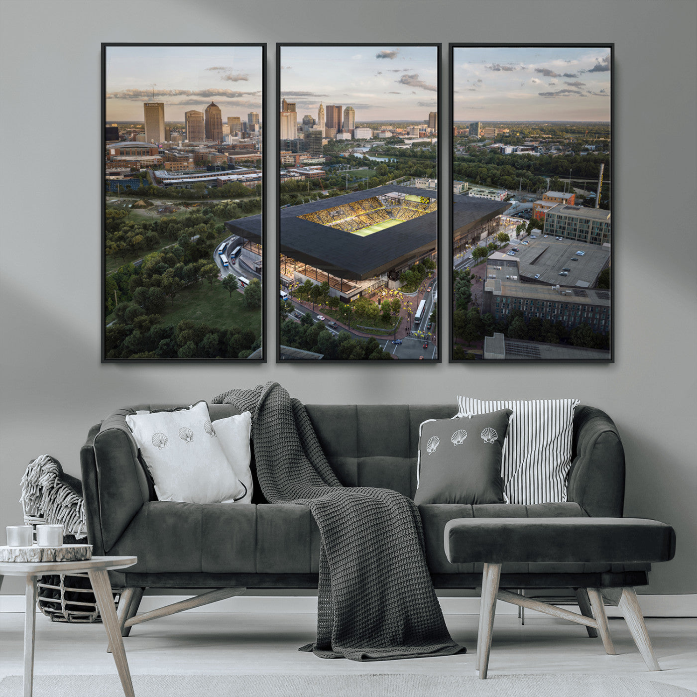 MGV-FC-48X32-3P - Columbus Crew Soccer Team Print - Columbus Crew Stadium Wall Art, Columbus Crew Soccer Wall Art
