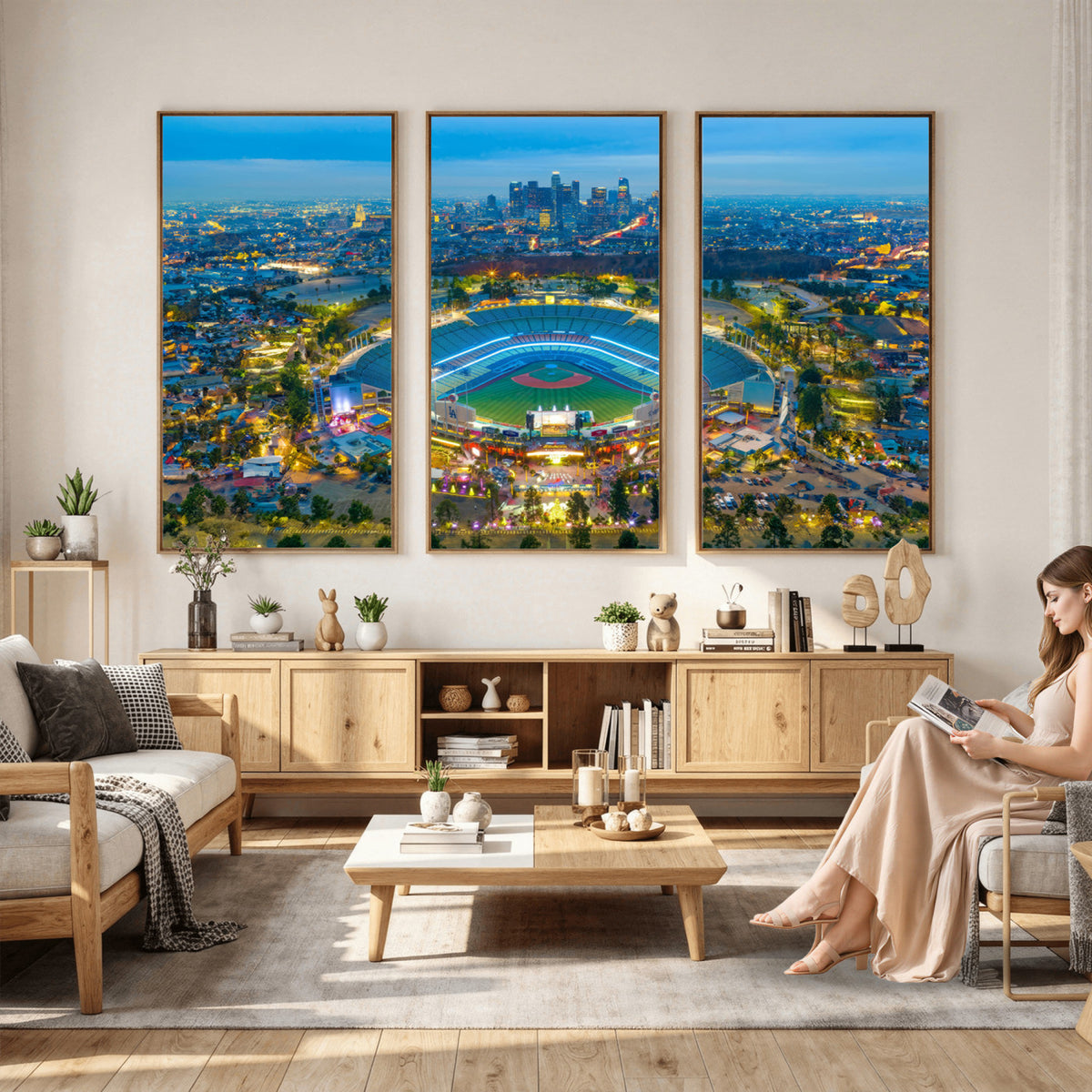 78144-MGV-CV-36X24 - Los Angeles Dodgers Wall Art Canvas, Dodger Stadium Wall Art