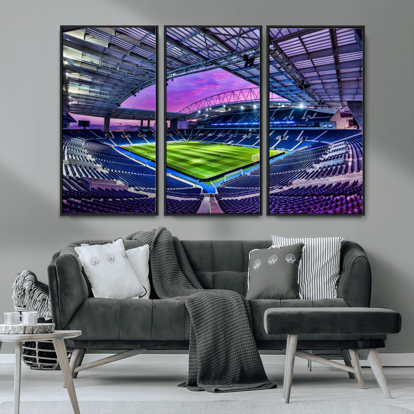 MGV-FC-48X32-3P - FC Porto Soccer Team Print Canvas- Dragon Stadium Wall Art Canvas Print