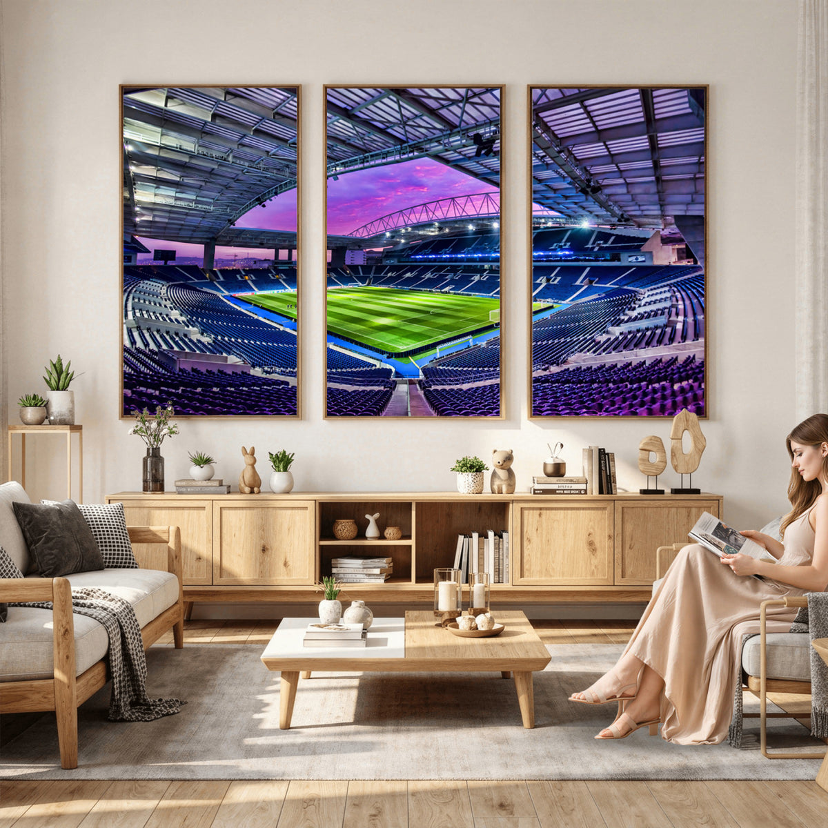 10851-MGV-CV-36X24 - FC Porto Soccer Team Print Canvas, Dragon Stadium Wall Art