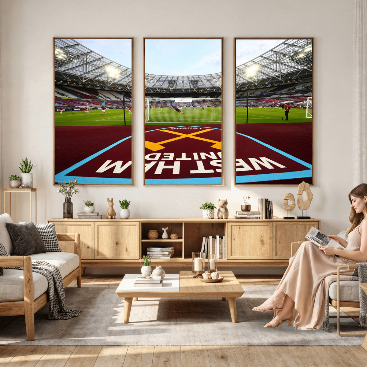 77367-MGV-CV-36X24 - West Ham United FC Stadium Canvas Wall Art, London Stadium