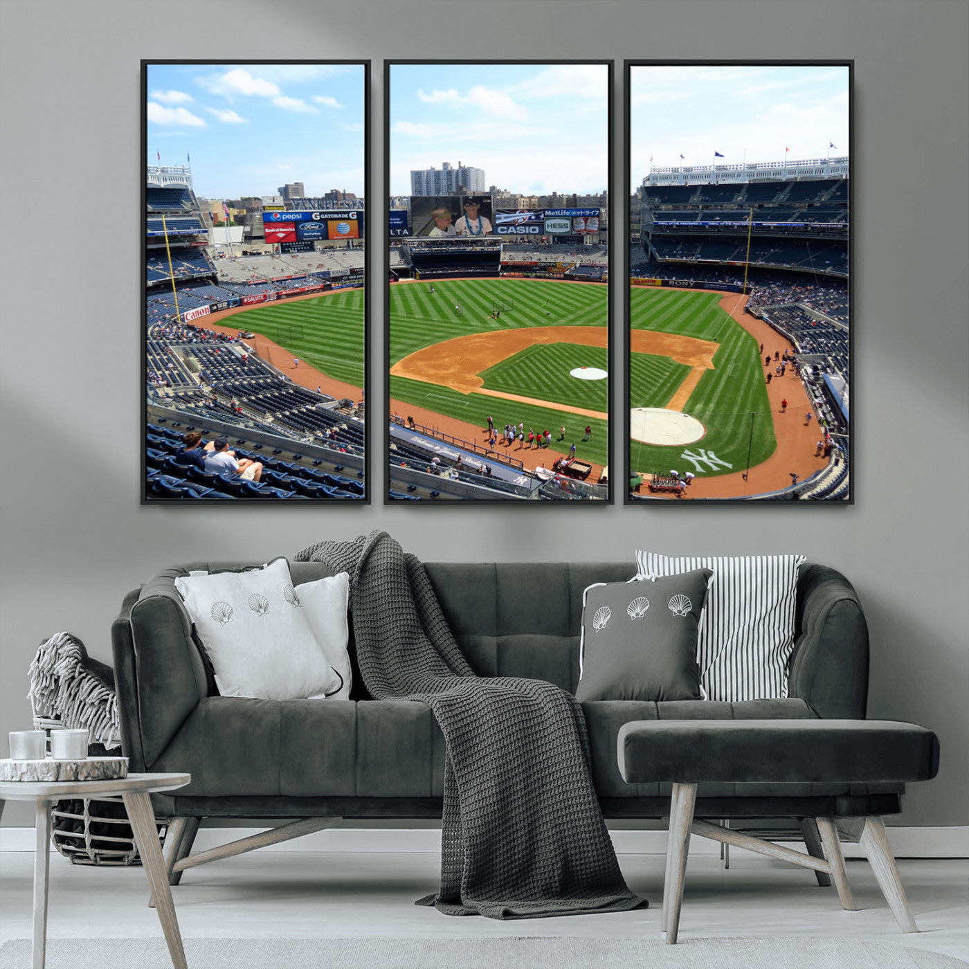 MGV-FC-48X32-3P - Buffalo Bills Stadium Wall Art - Buffalo Bills Decor- NFL Fans Gift, Perfect Sports Decor for Living