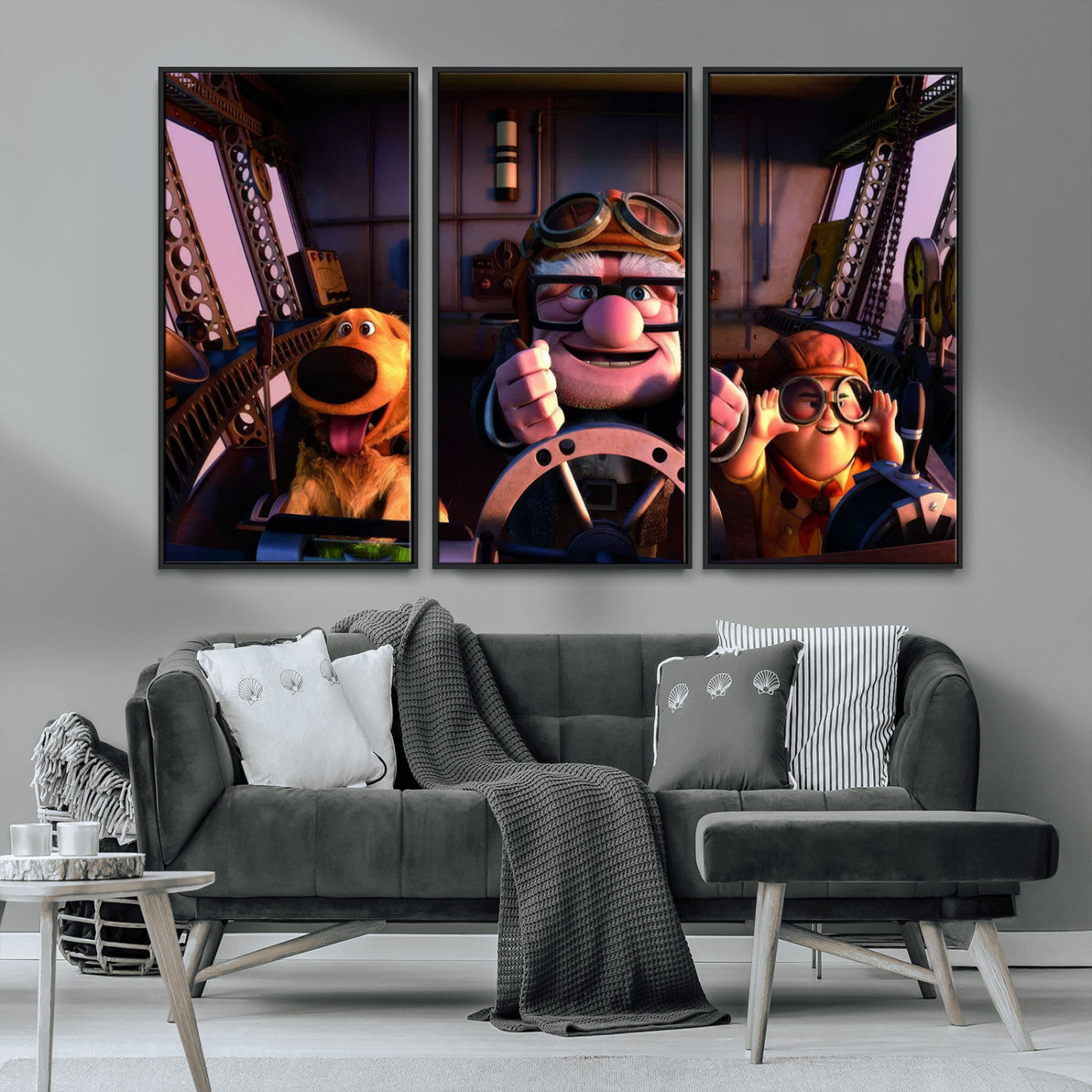 MGV-FC-48X32-3P - Carl Russel And Dog, Movie Up Poster, Movie Up Wall Art, Movie Up Poster Print, Carl
