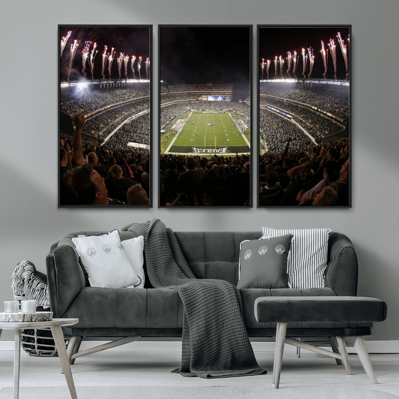 MGV-FC-48X32-3P - Eagles Field Stadium Wall Art - Philadelphia Eagles Football Team Print - Philadelphia Lincoln
