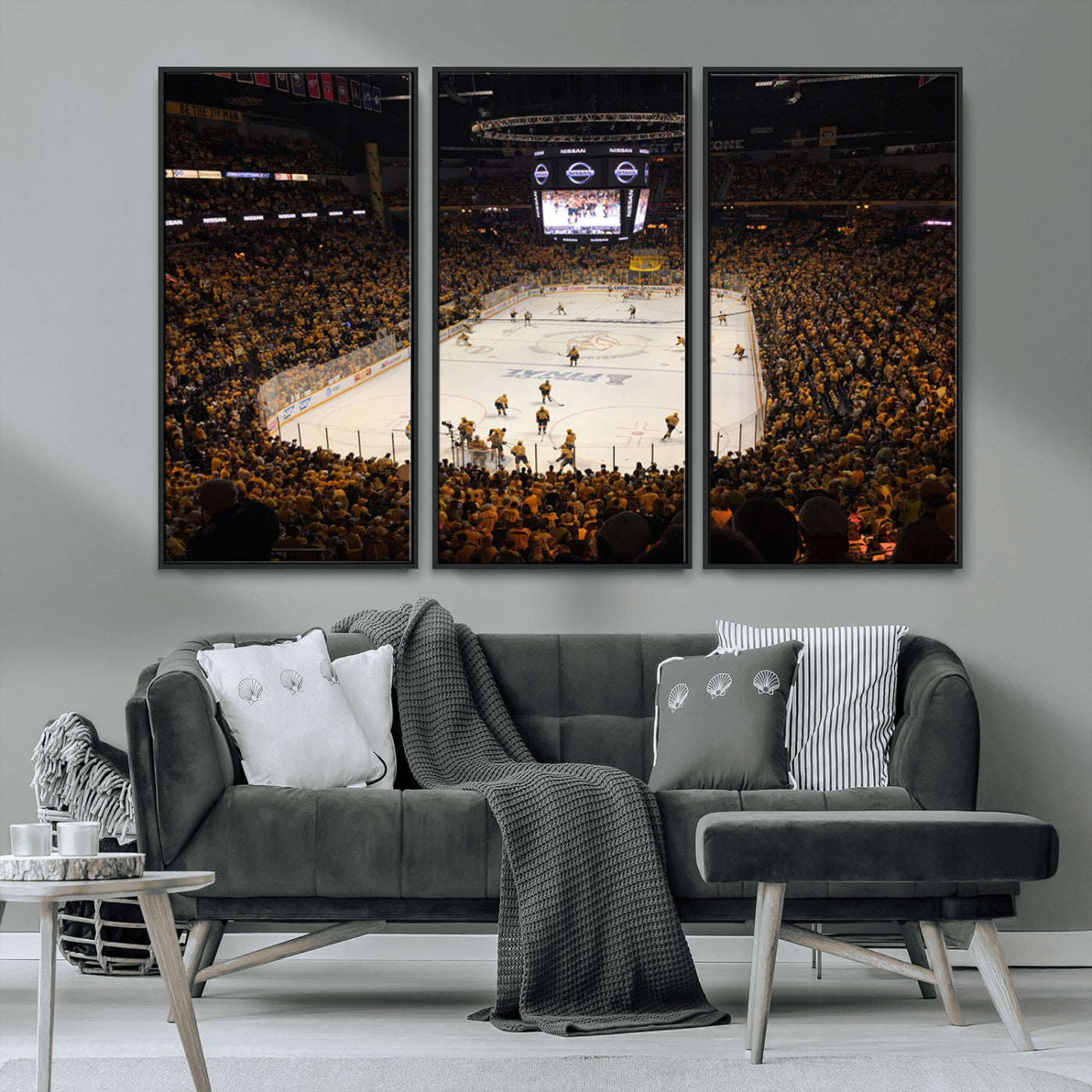 MGV-FC-48X32-3P - Bridgestone Arena - Nashville Predators Hockey Team Print - Nashville Wall Art Canvas Print