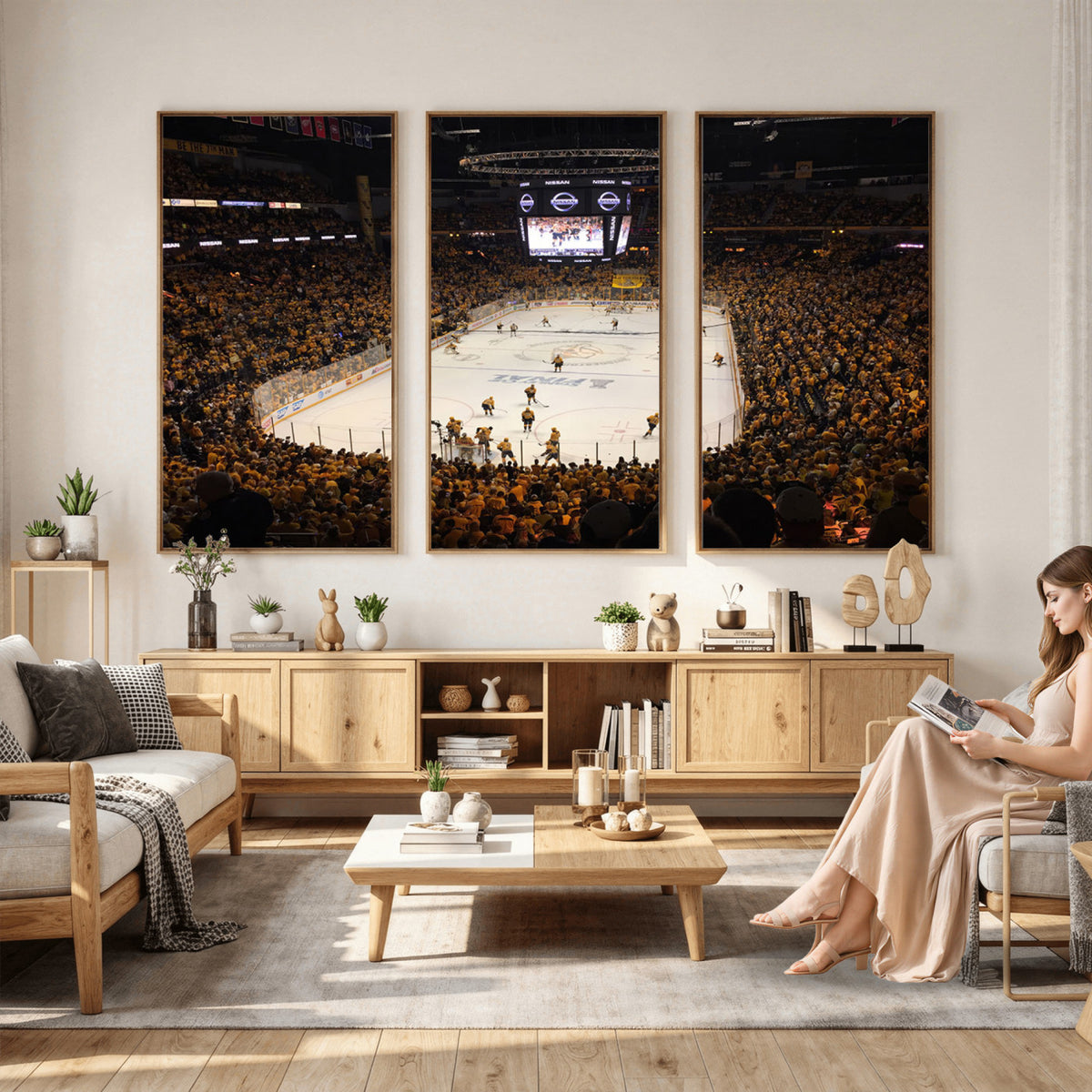 99407-MGV-CV-36X24 - Bridgestone Arena - Nashville Predators Hockey Team Print - Nashville Wall Art Canvas Print