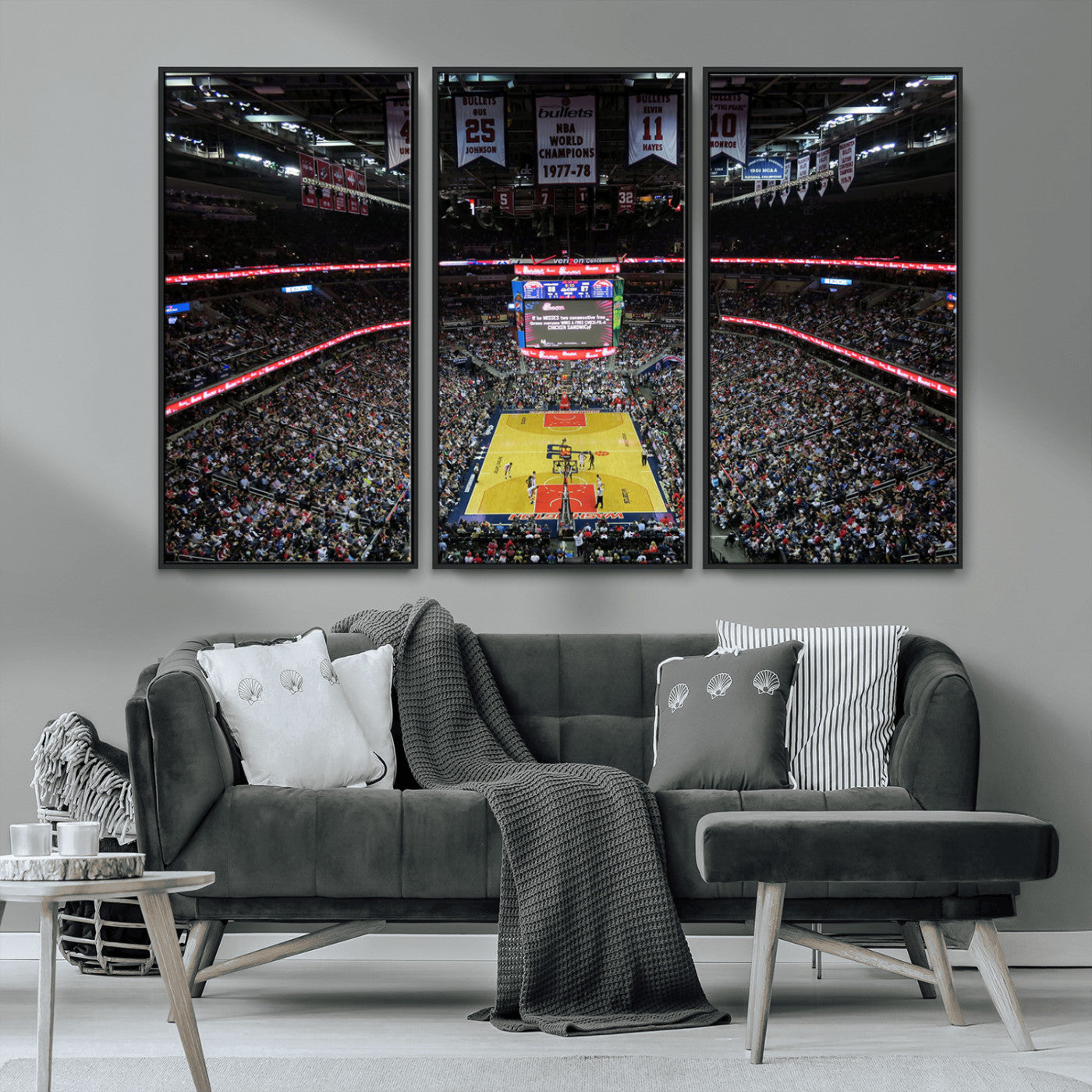 MGV-FC-48X32-3P - Capital One Arena Stadium Wall Art | Canvas Print | Ready to Hang | Washington D.C. Sports Decor