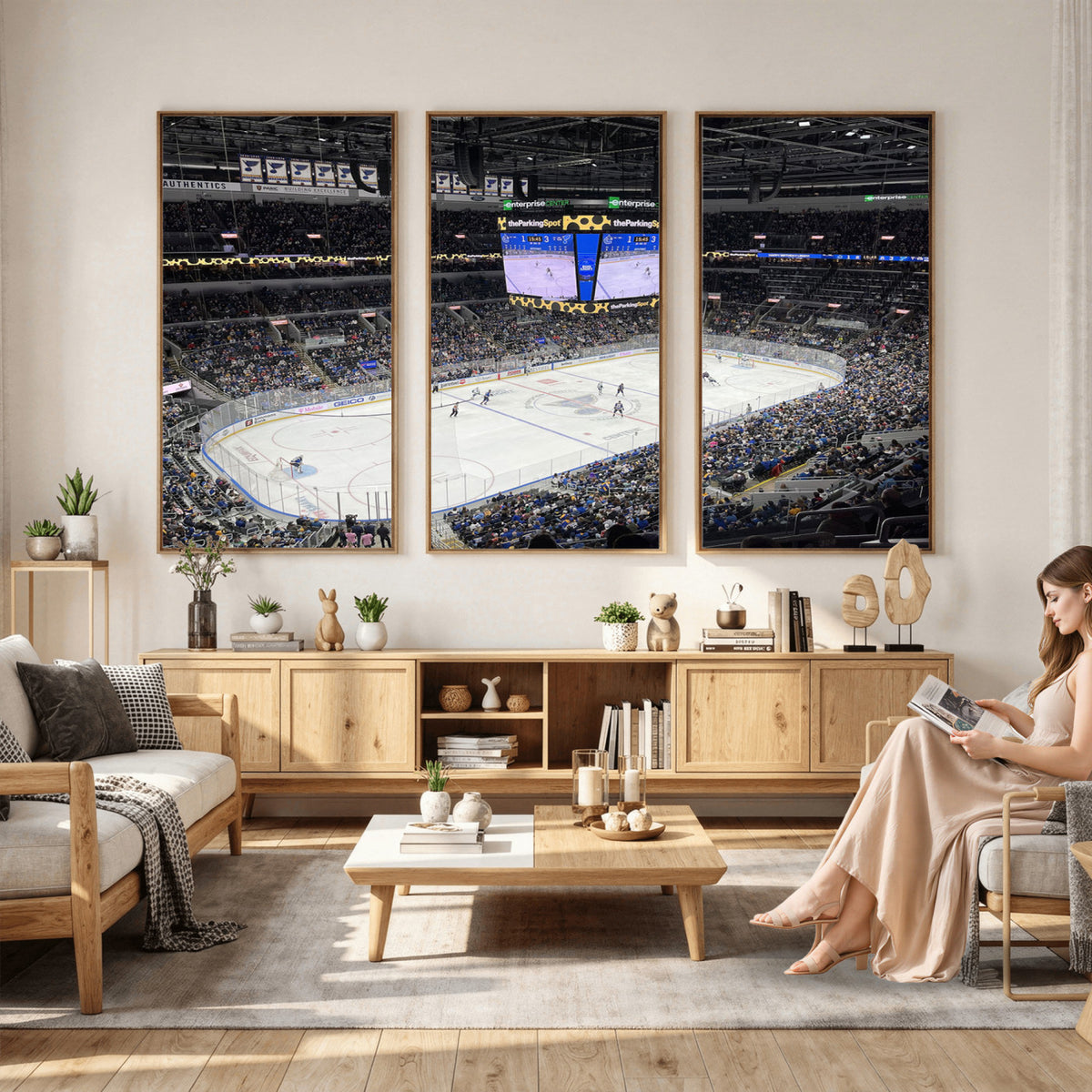 75222-MGV-CV-36X24 - Enterprise Center Missouri St. Louis Blues Hockey Stadium