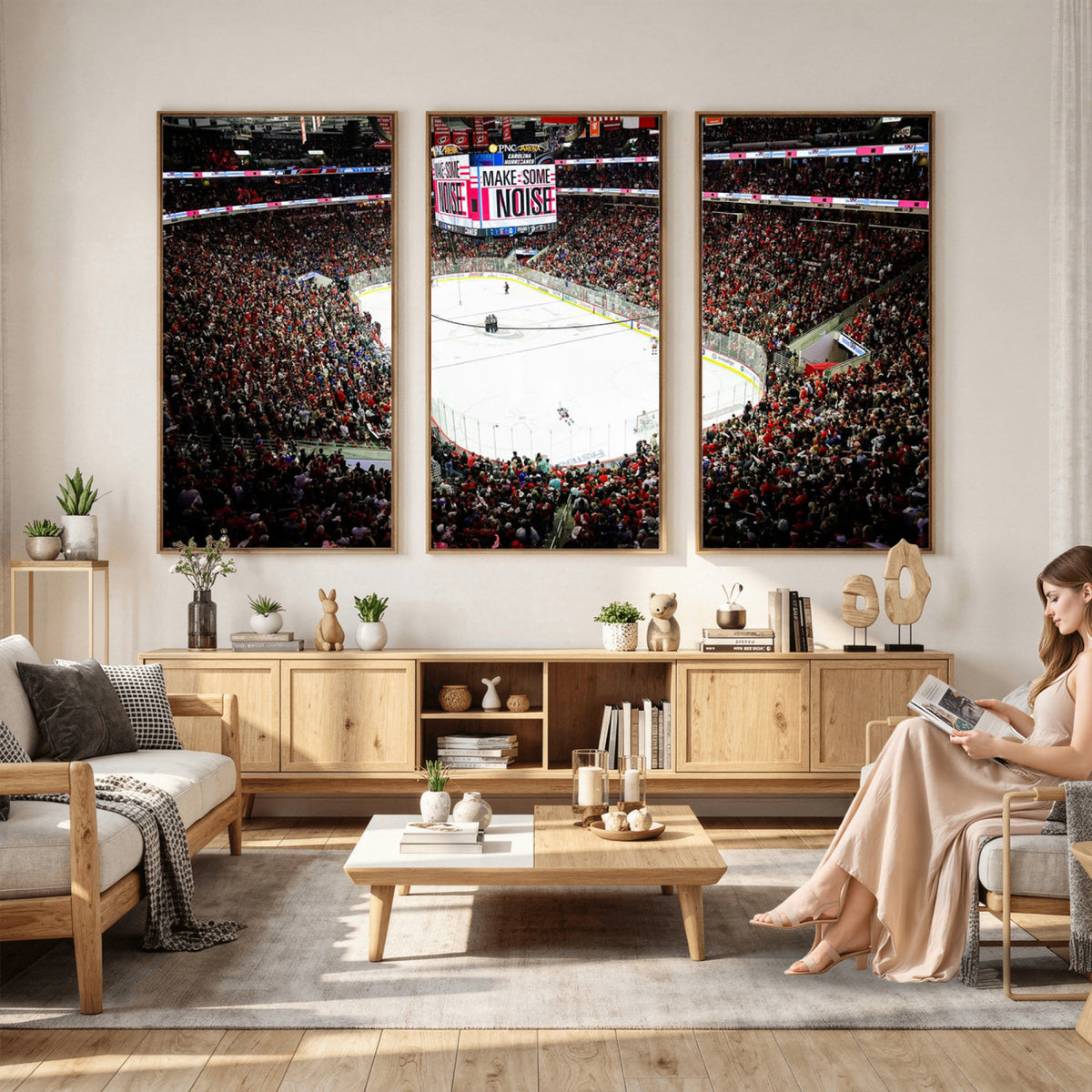 73950-MGV-CV-36X24 - PNC Arena Raleigh North Carolina Hurricanes Hockey Stadium